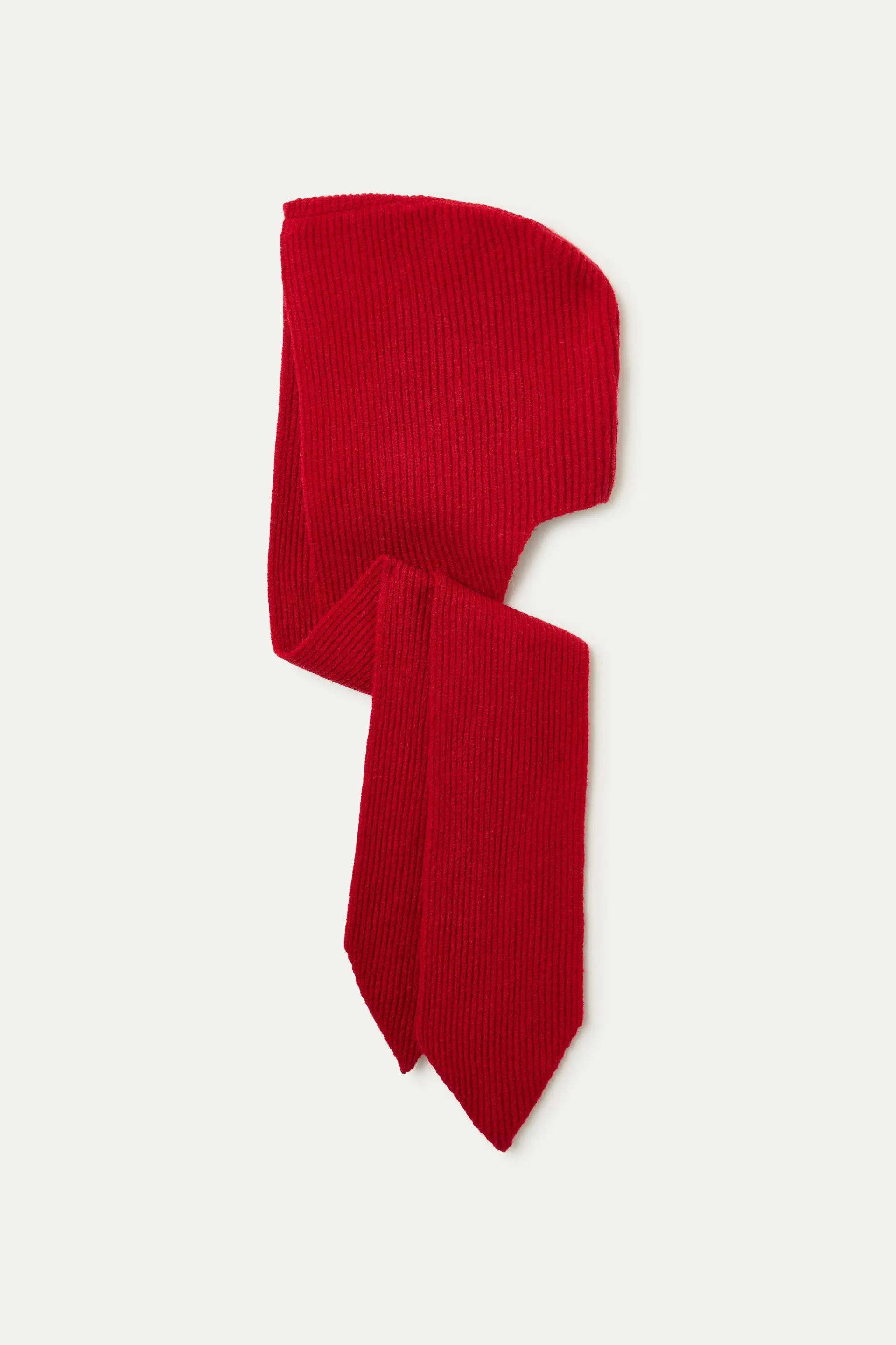 Gorro beanie punto fino rojo - Image 2