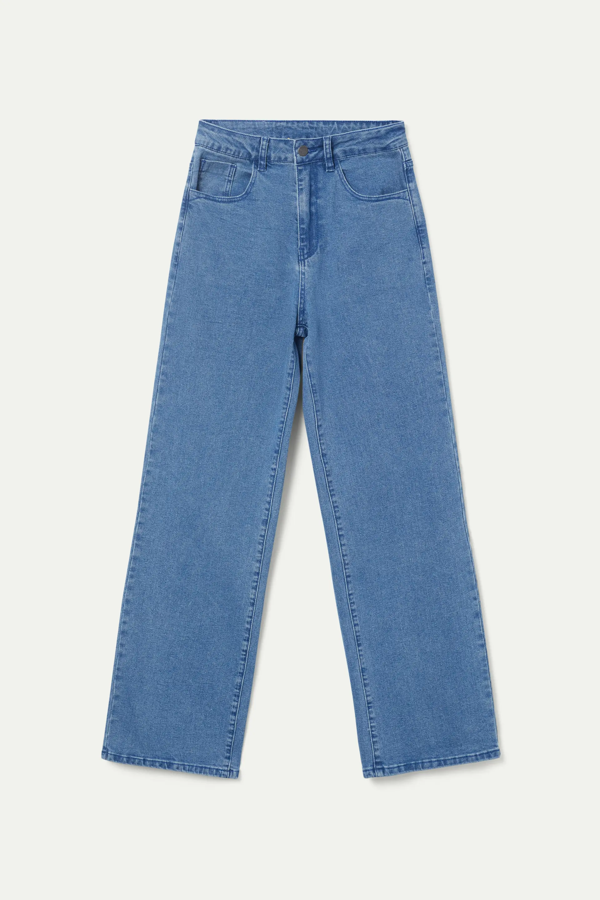 Jeans largos rectos azules - Image 2