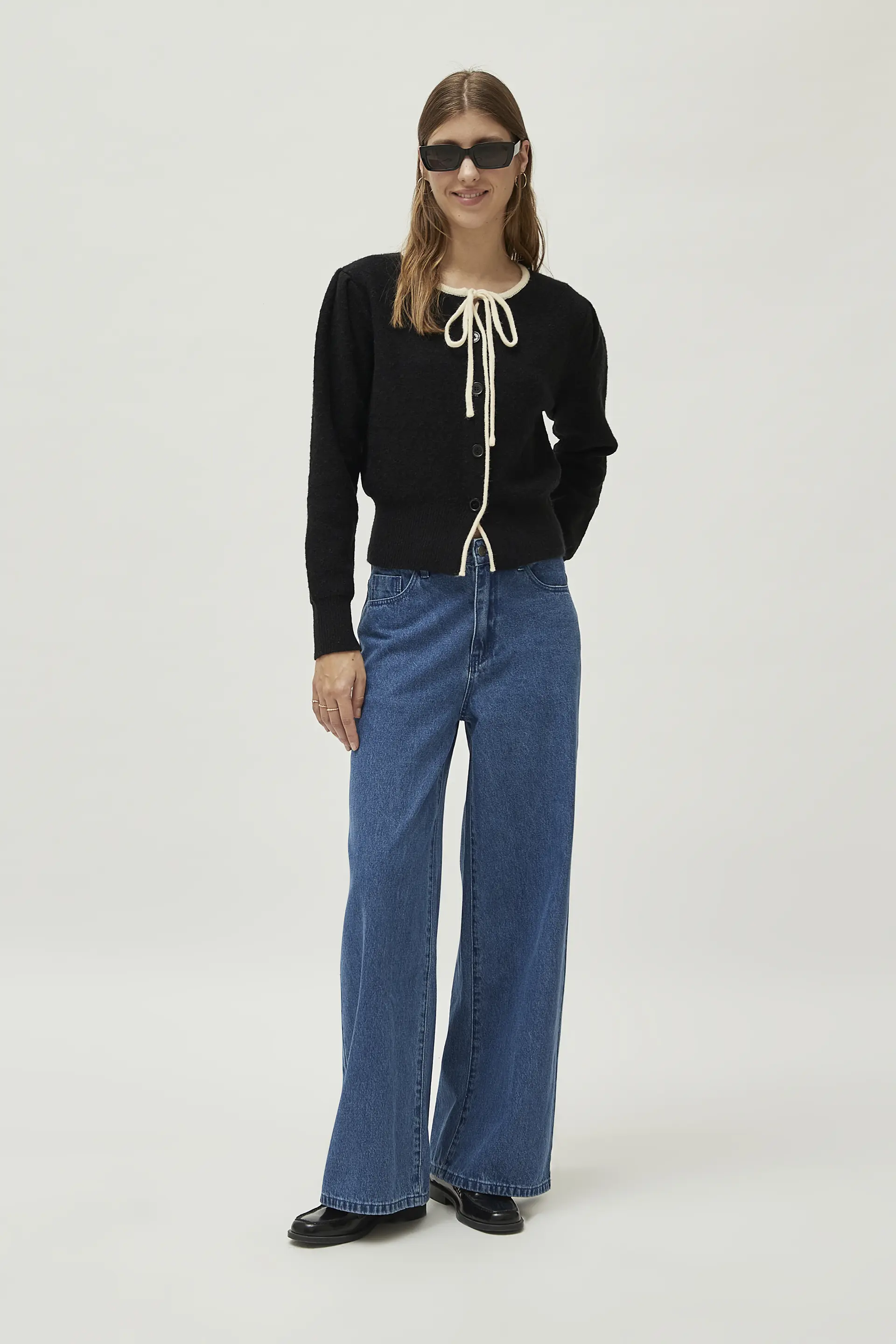 Jeans pernera ancha azul - Image 5