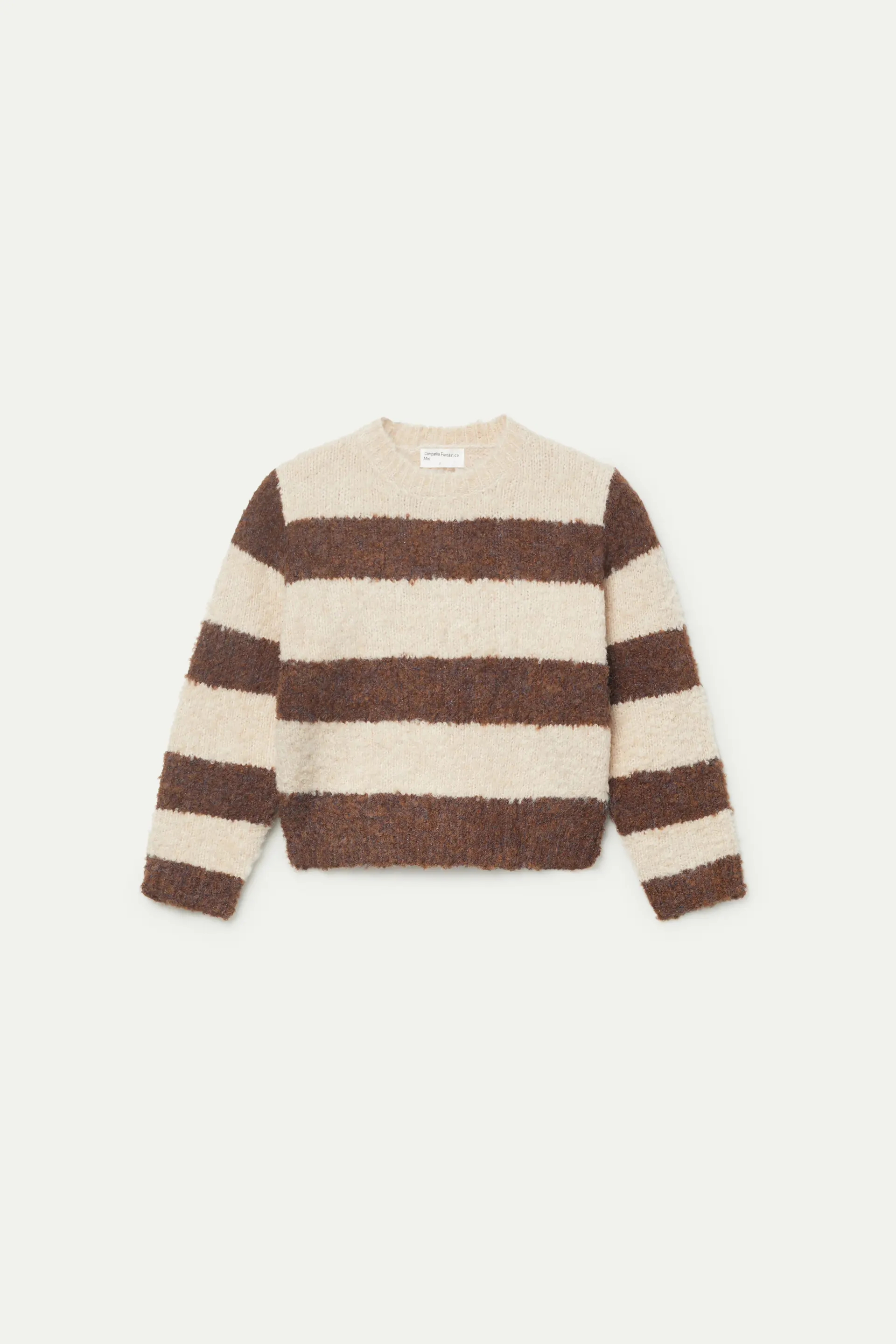 Jersey de niña rayas marrones - Image 2