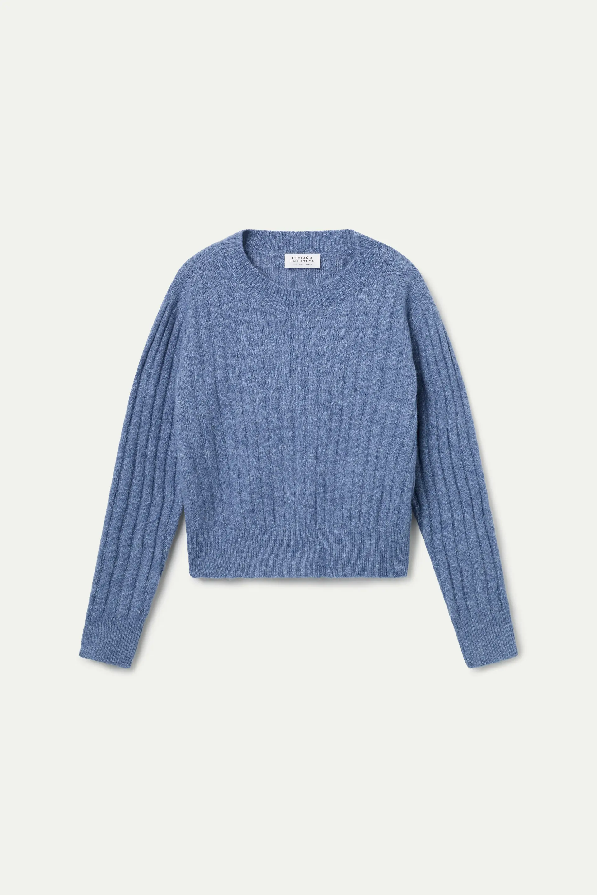 Jersey de punto con rayas azul - Image 2