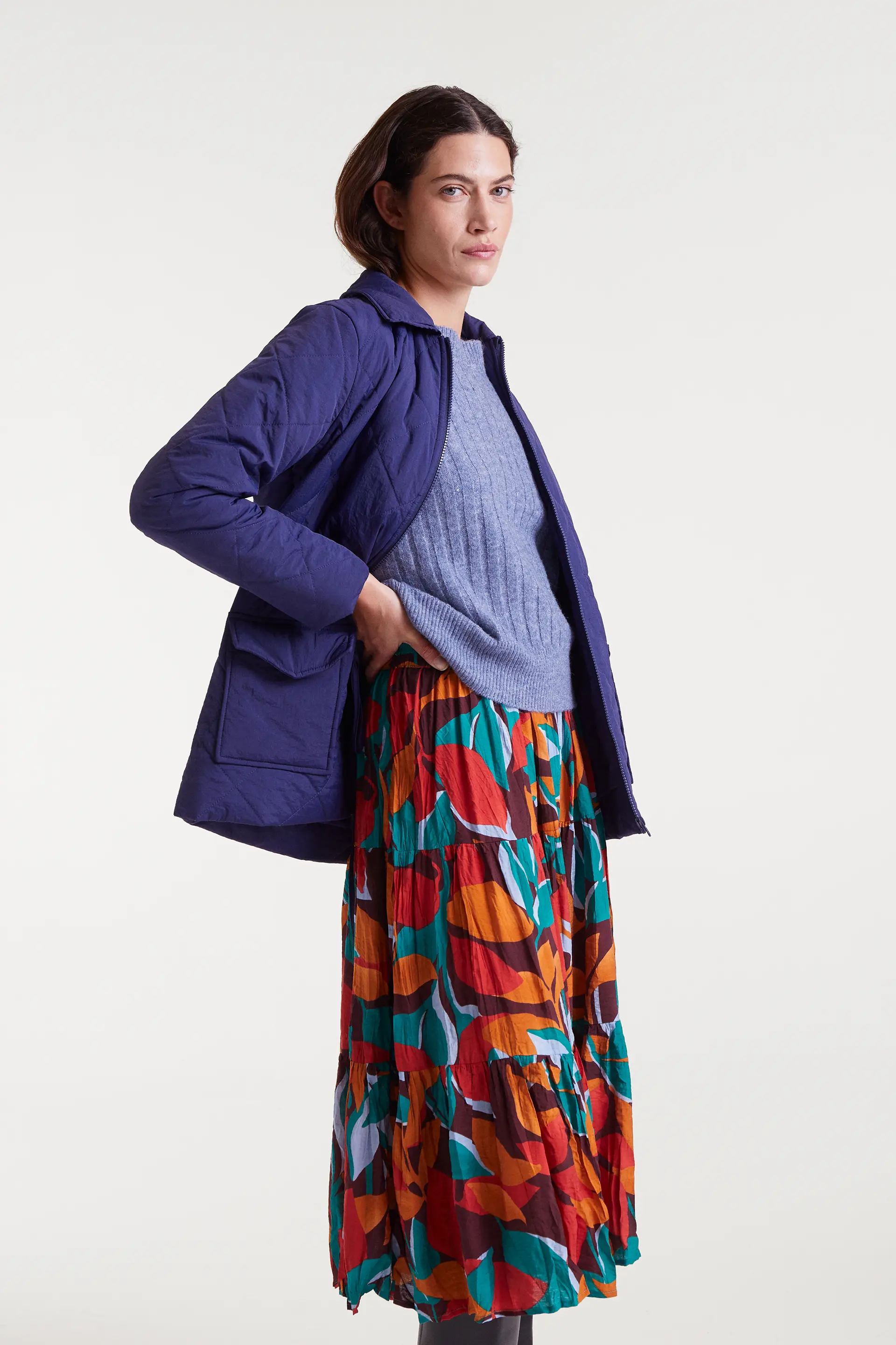 Jersey de punto con rayas azul - Image 6
