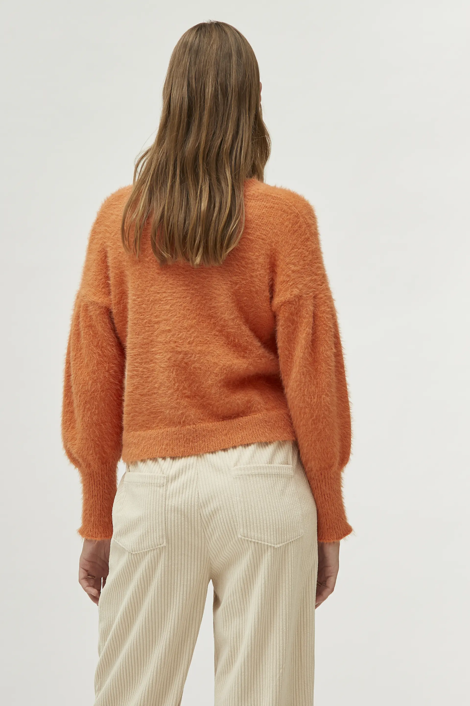 Jersey de punto con textura naranja - Image 5