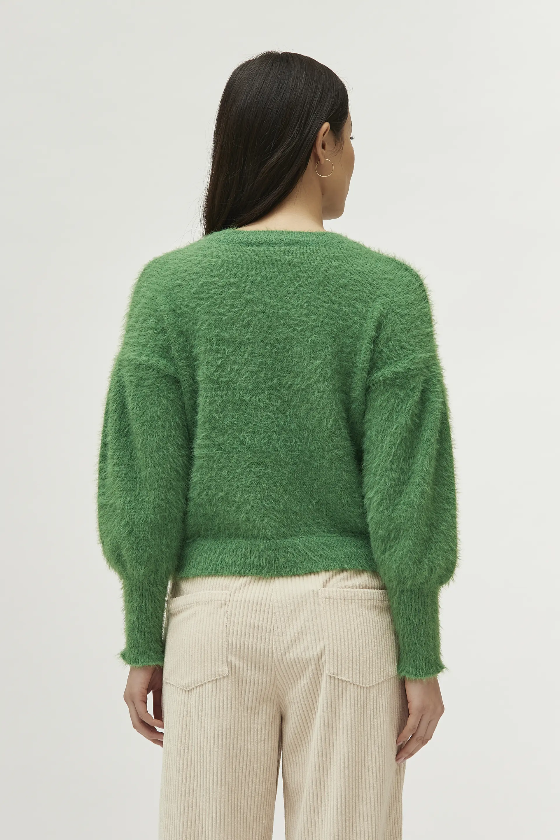 Jersey de punto con textura verde - Image 4