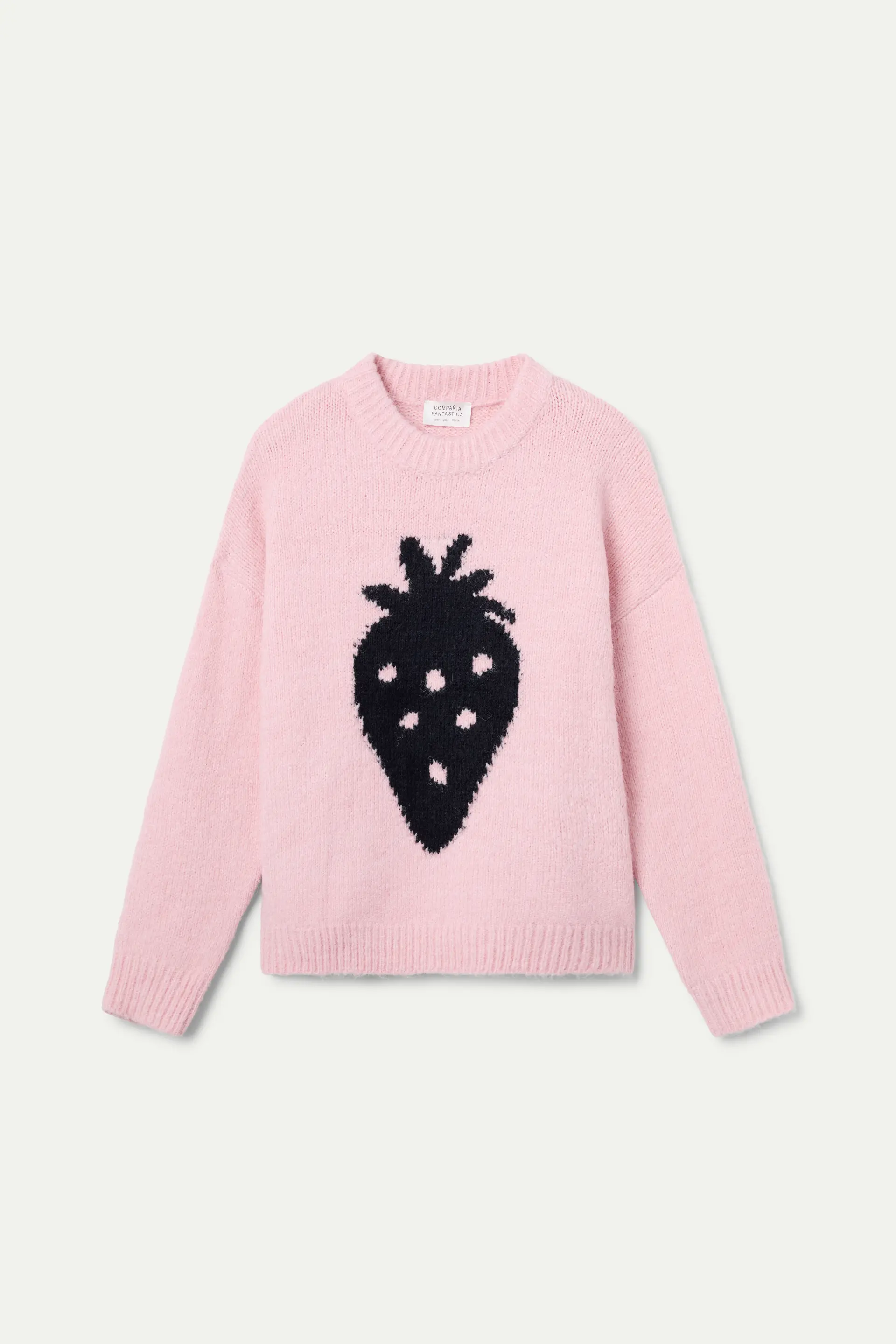 Jersey de punto jacquard con estampado Strawberry - Image 2