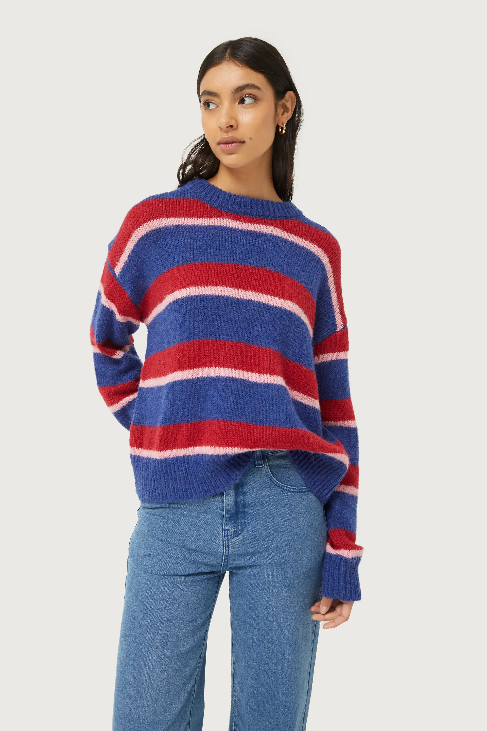 Jersey de punto rayas azules - Image 3