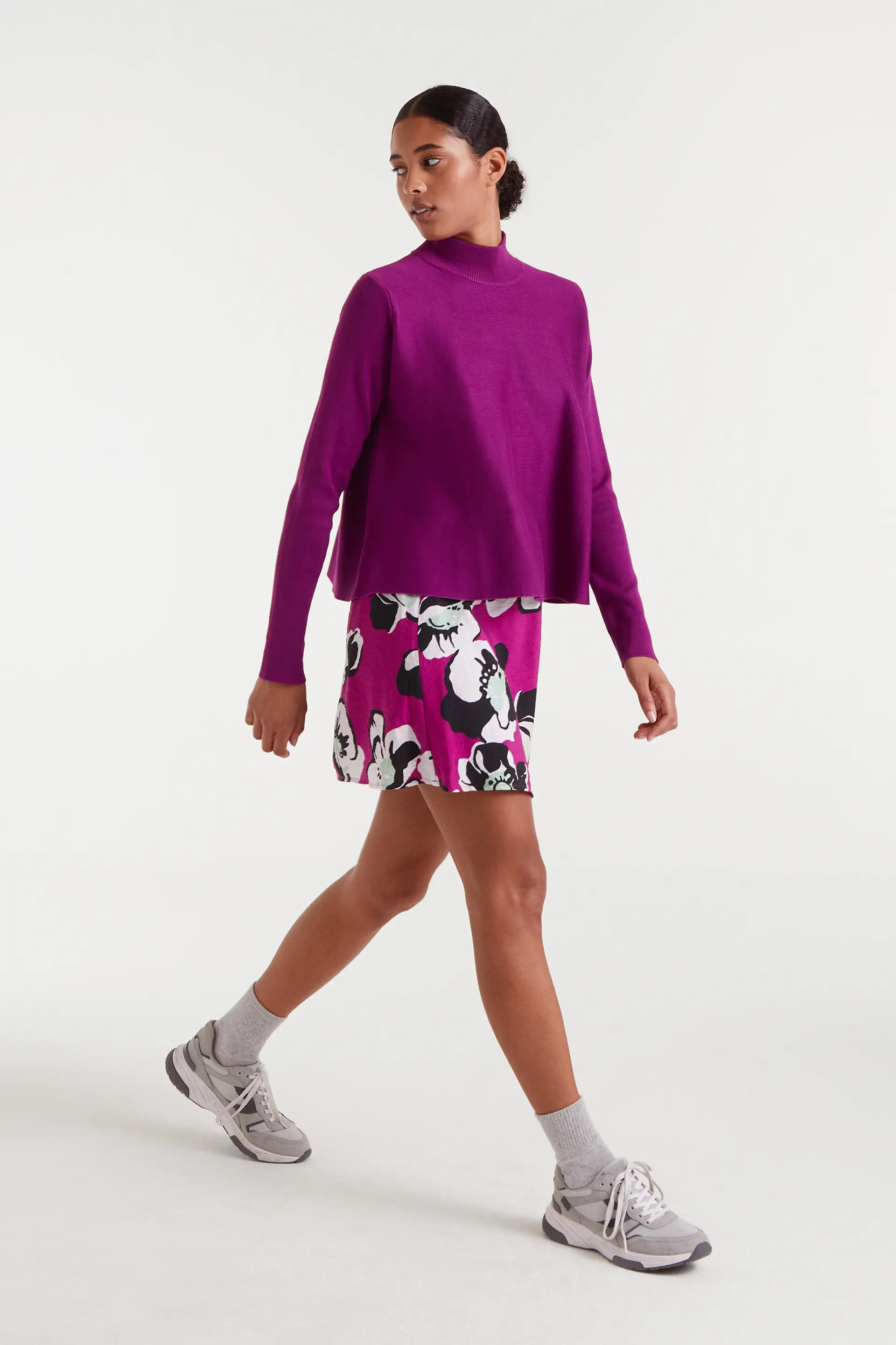 Jersey evasé cuello perkins magenta - Image 6