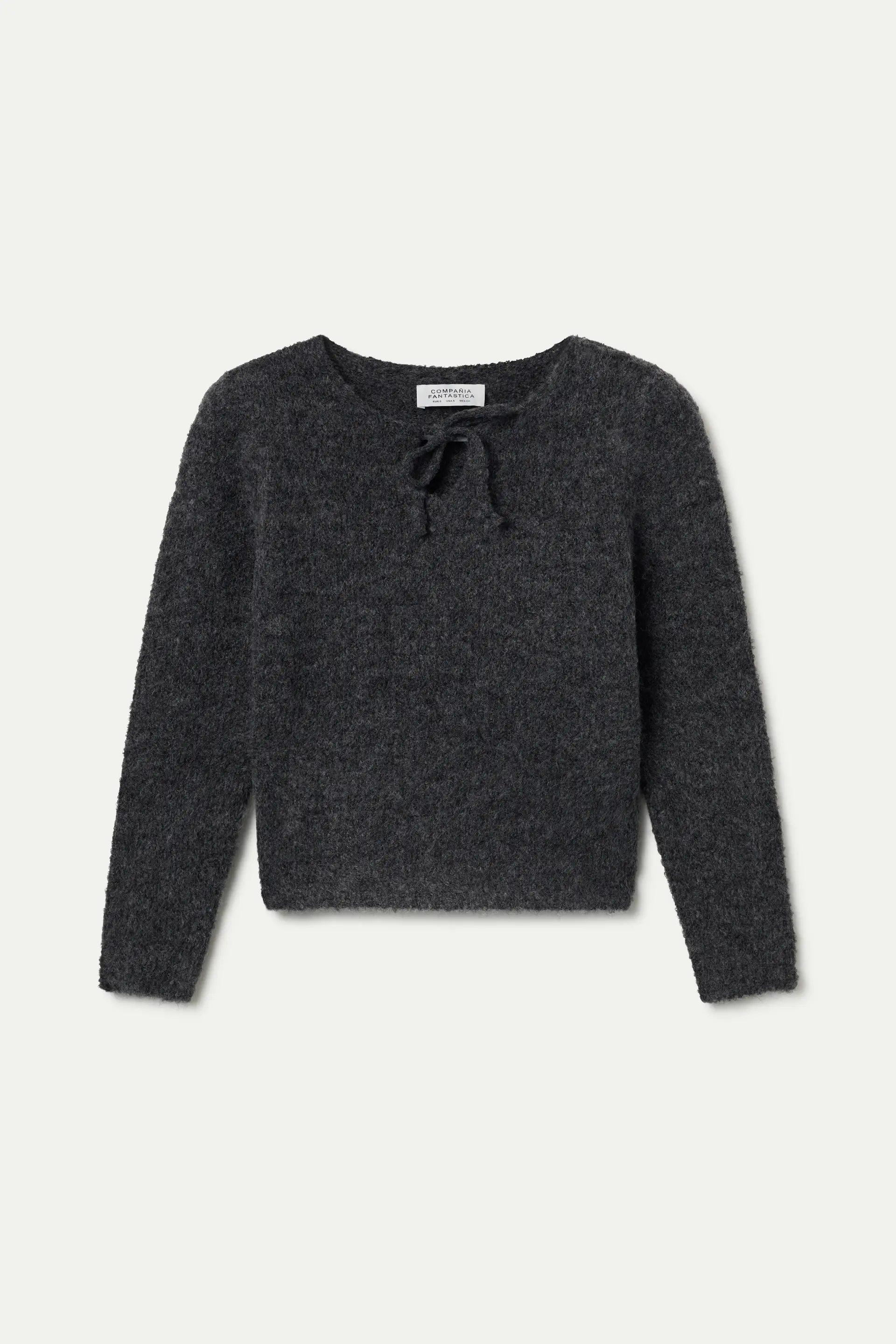 Jersey punto con textura gris - Image 2