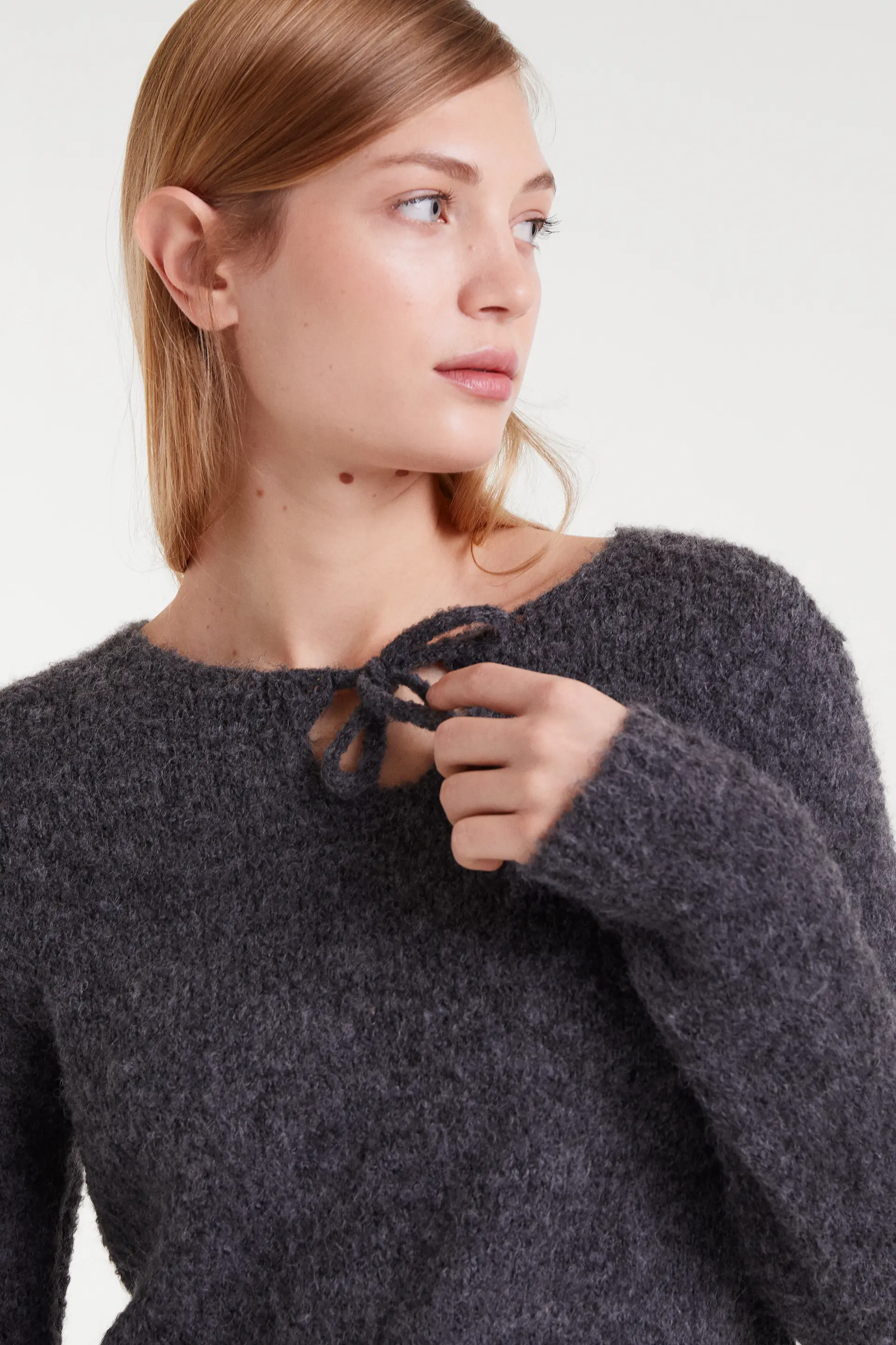 Jersey punto con textura gris - Image 6