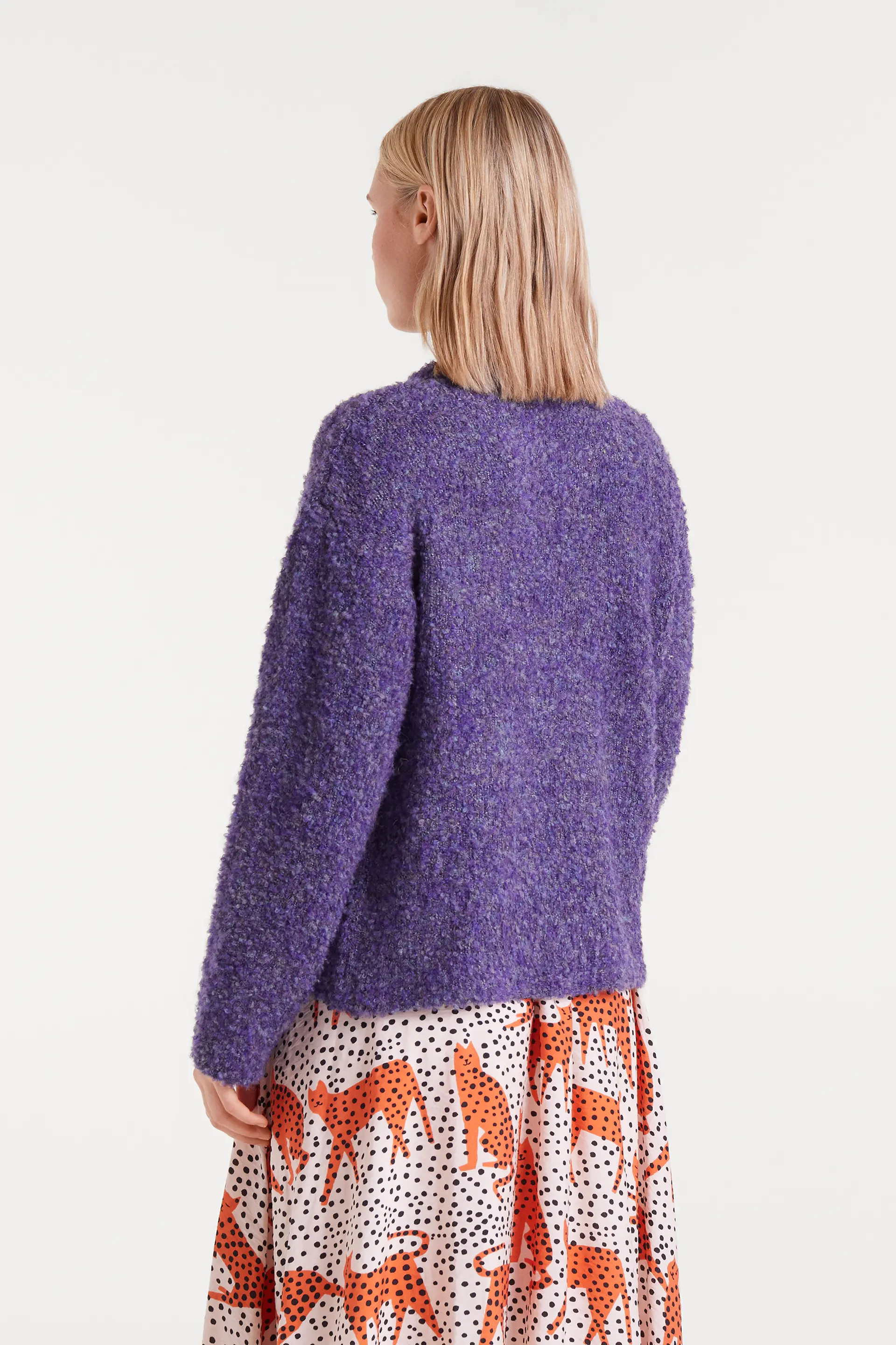 Jersey punto con textura morado - Image 3