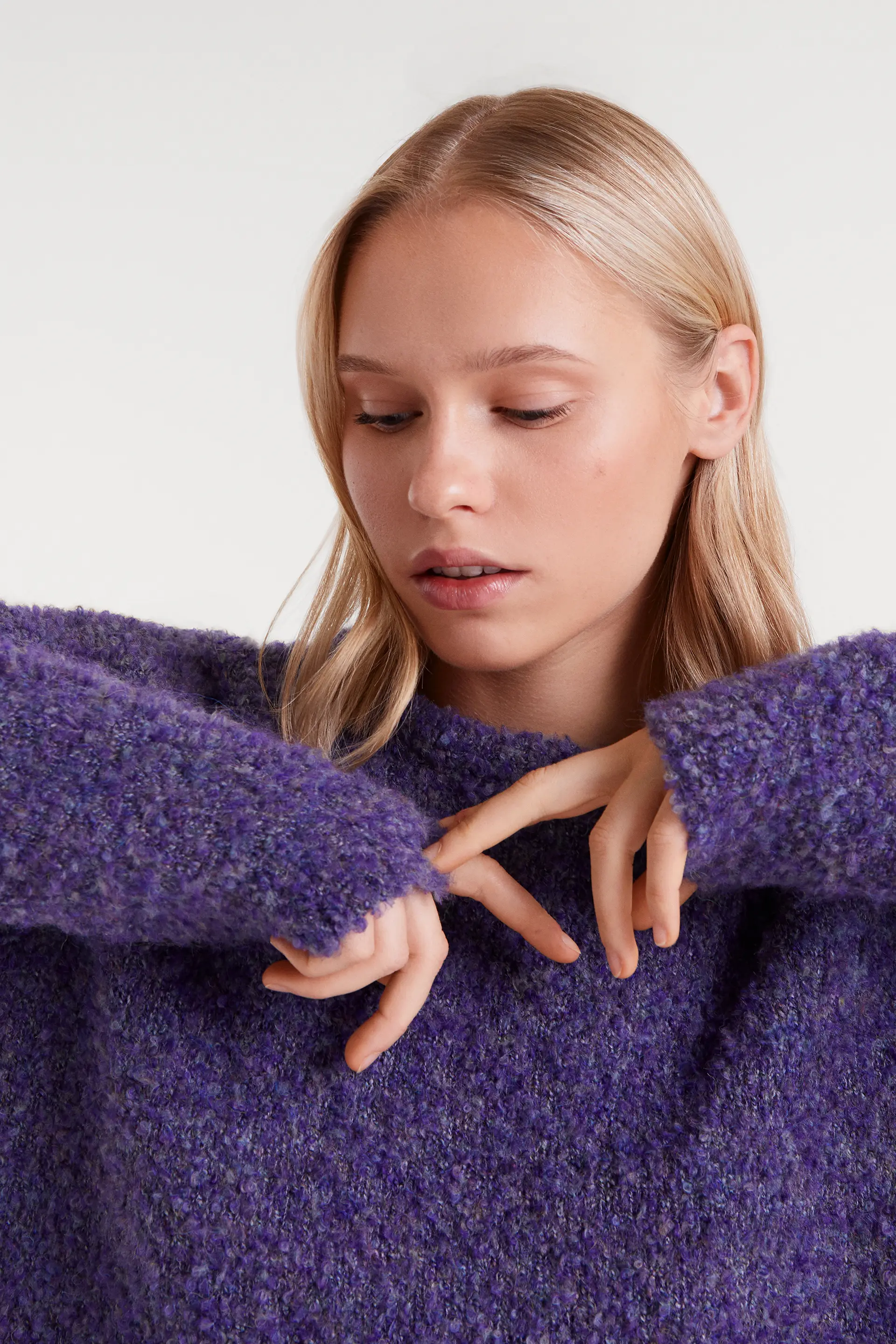 Jersey punto con textura morado - Image 4