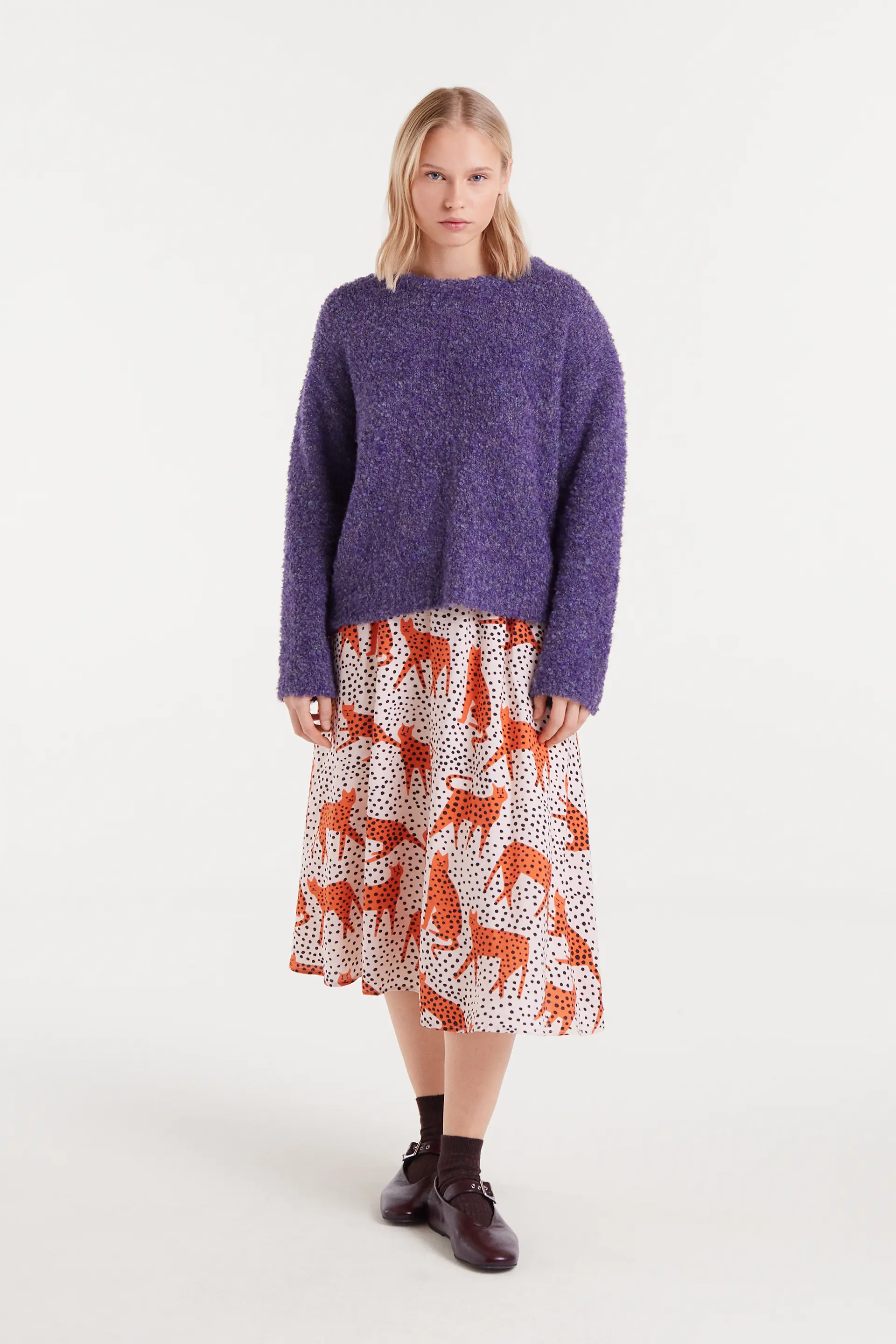 Jersey punto con textura morado - Image 5