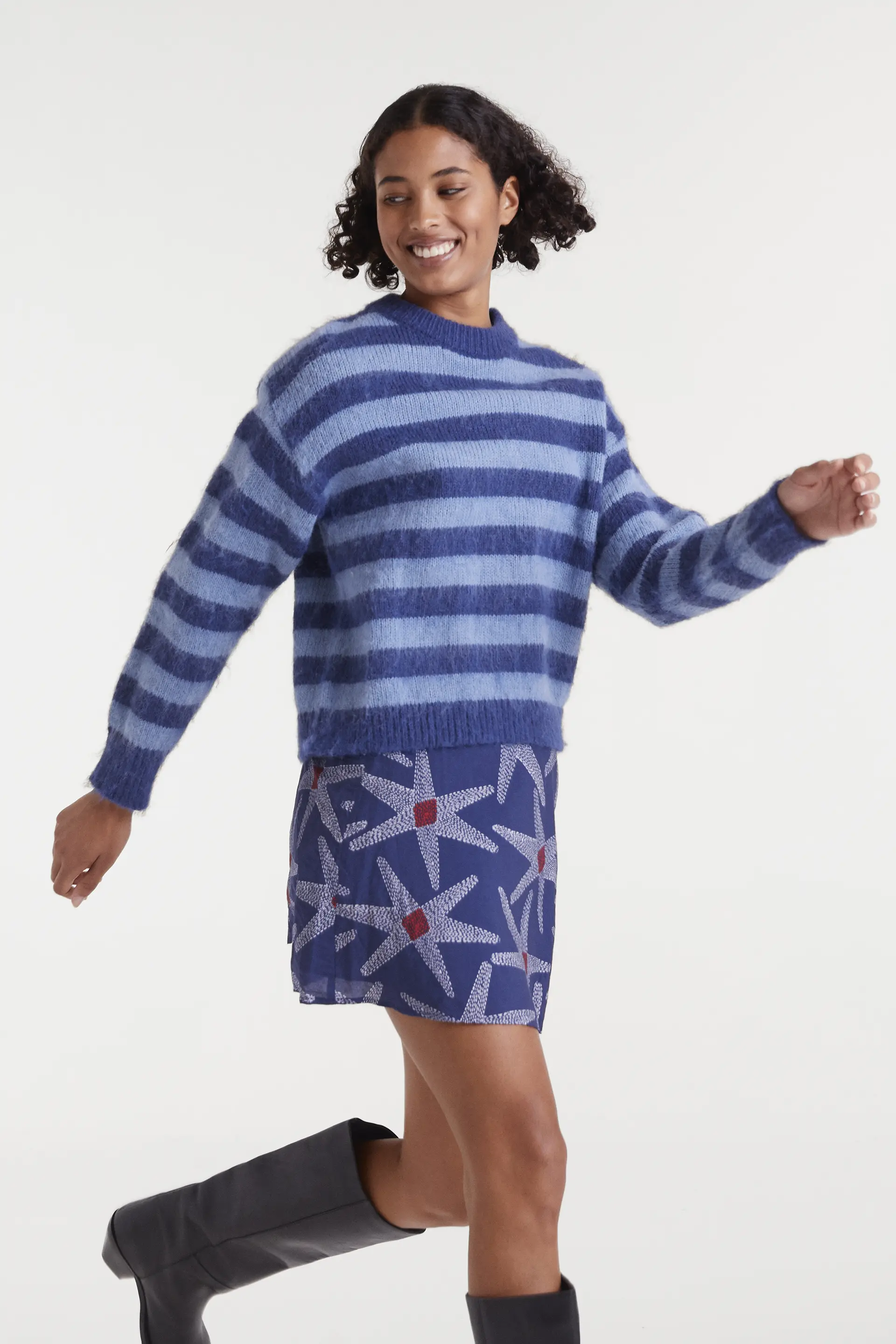 Jersey punto de rayas azules - Image 5