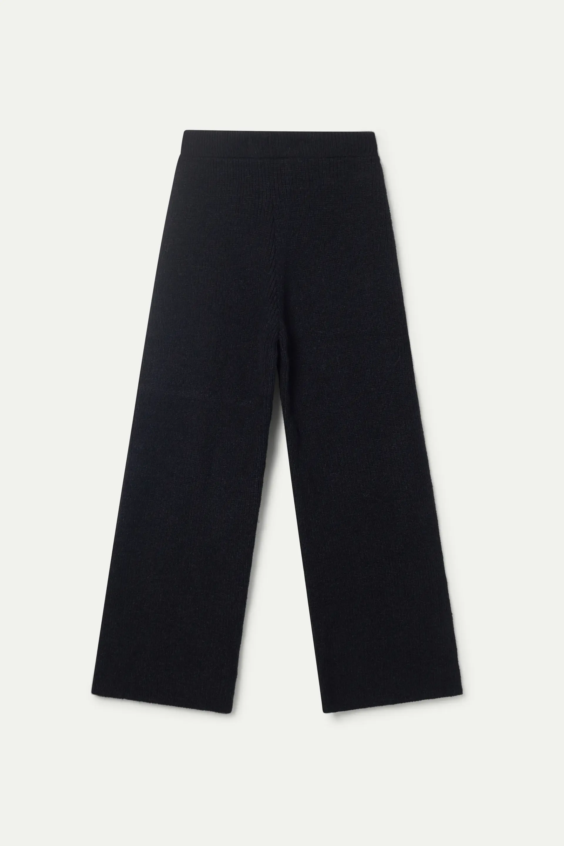 Pantalón ancho de punto negro - Image 2