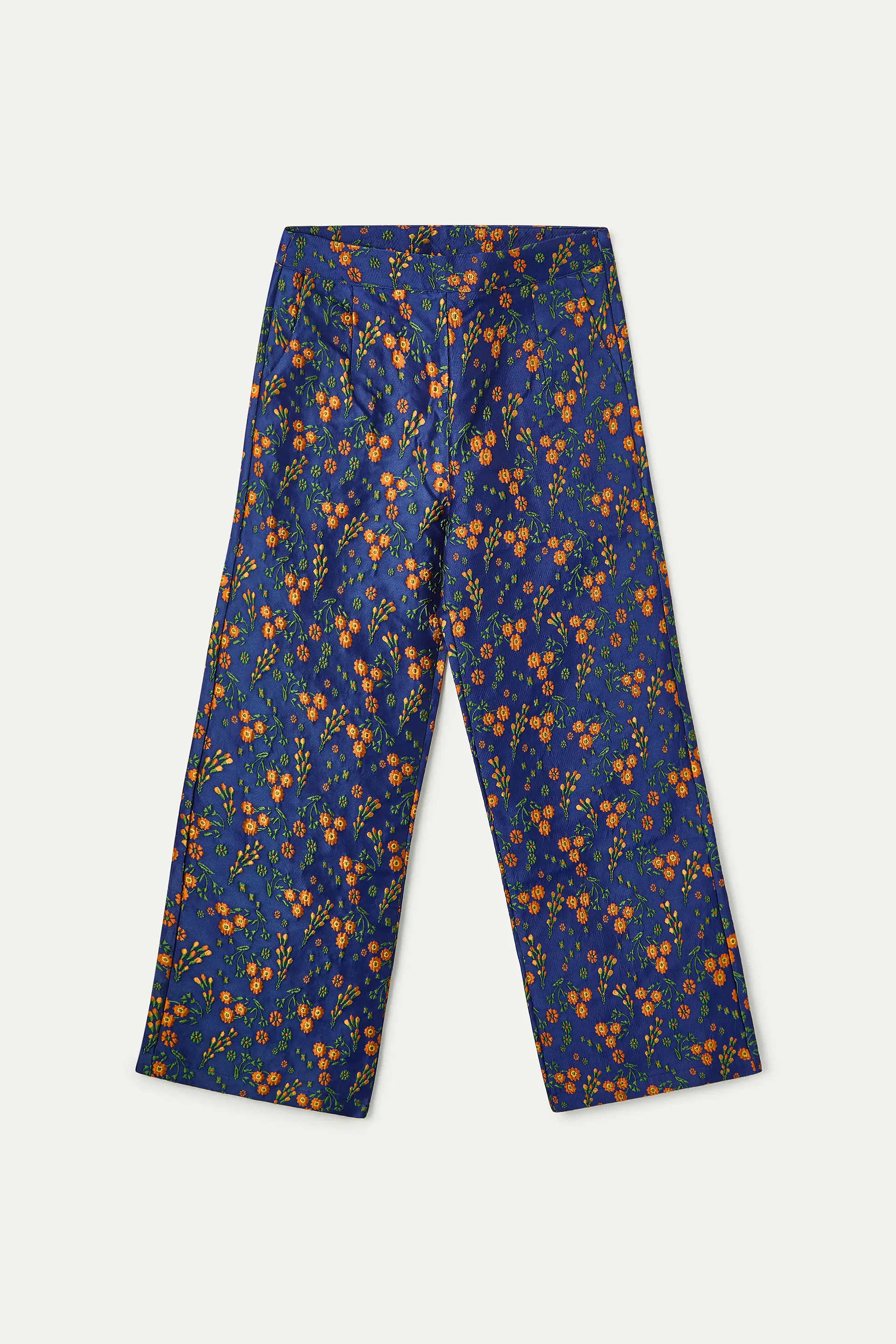Pantalón con estampado Flowers Jacquard - Image 2