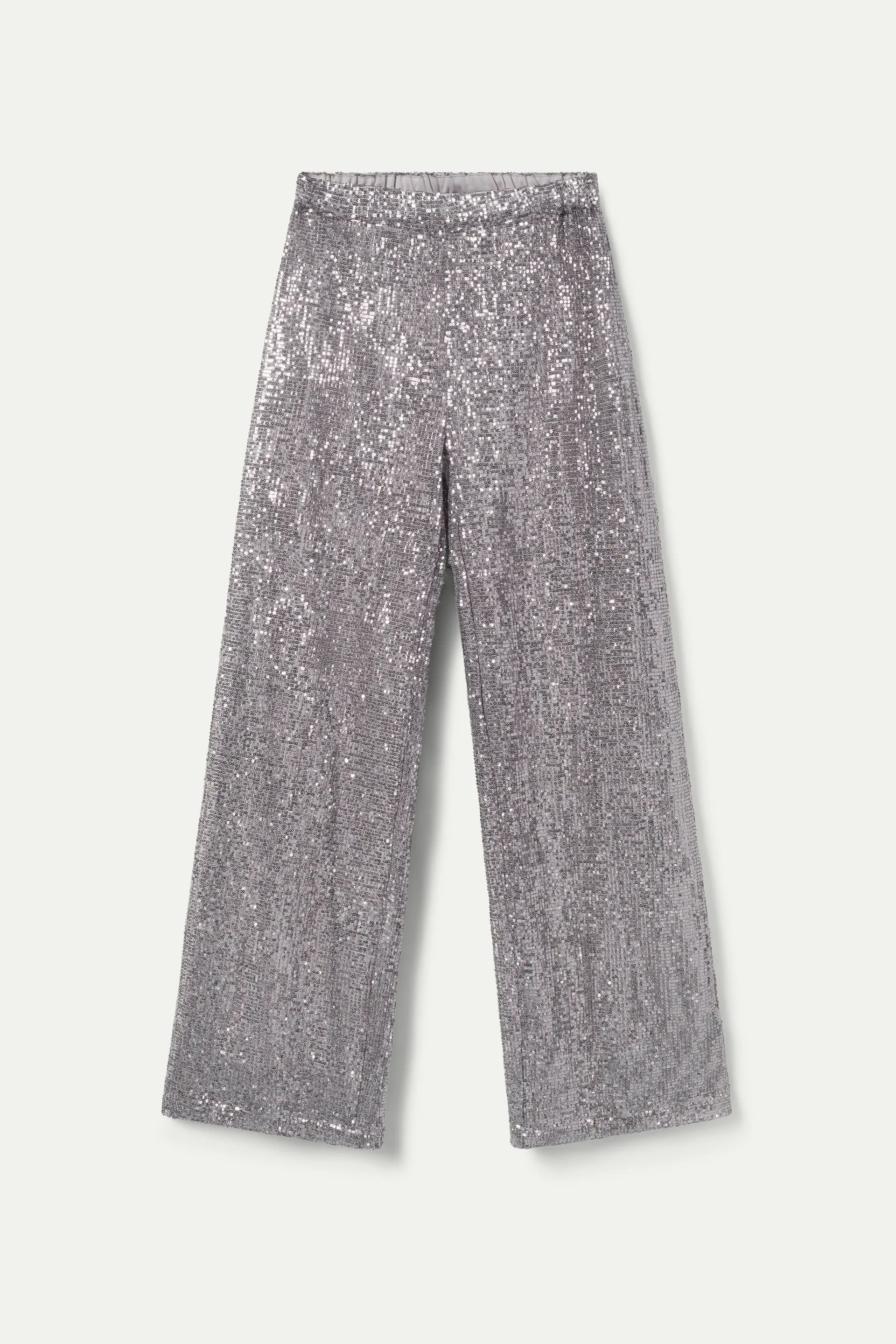 Pantalón con lentejuelas silver