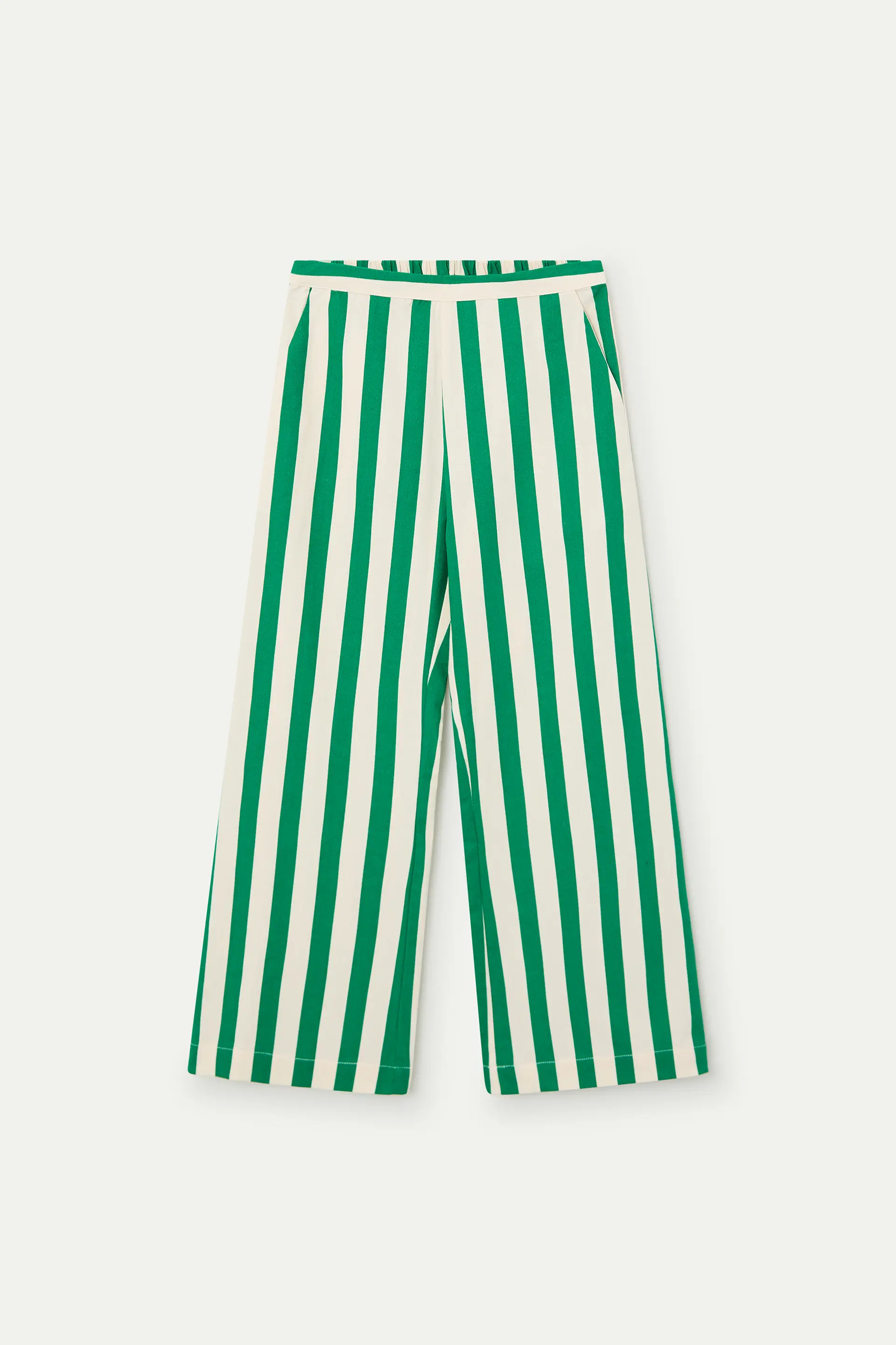 Pantalón de niña con estampado Bamboo verde - Image 2