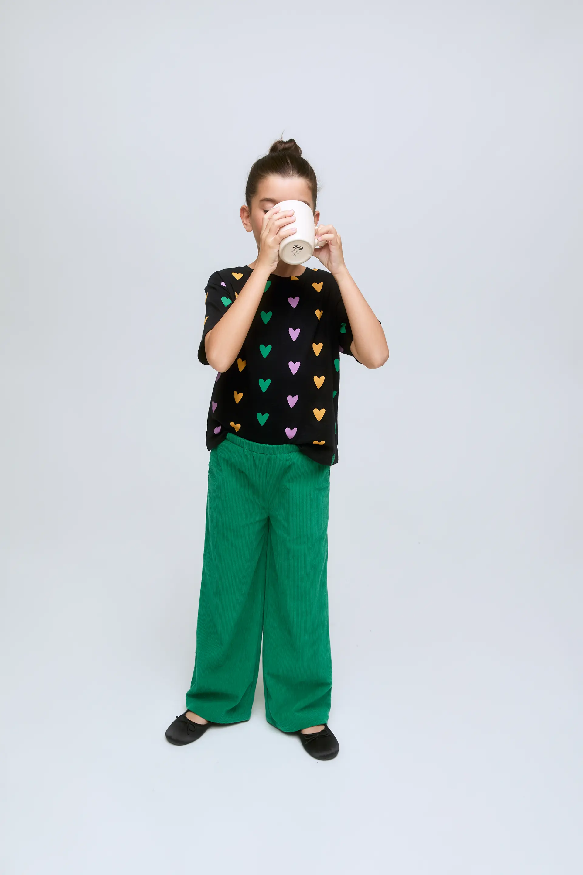 Pantalón de niña de pana verde - Image 4