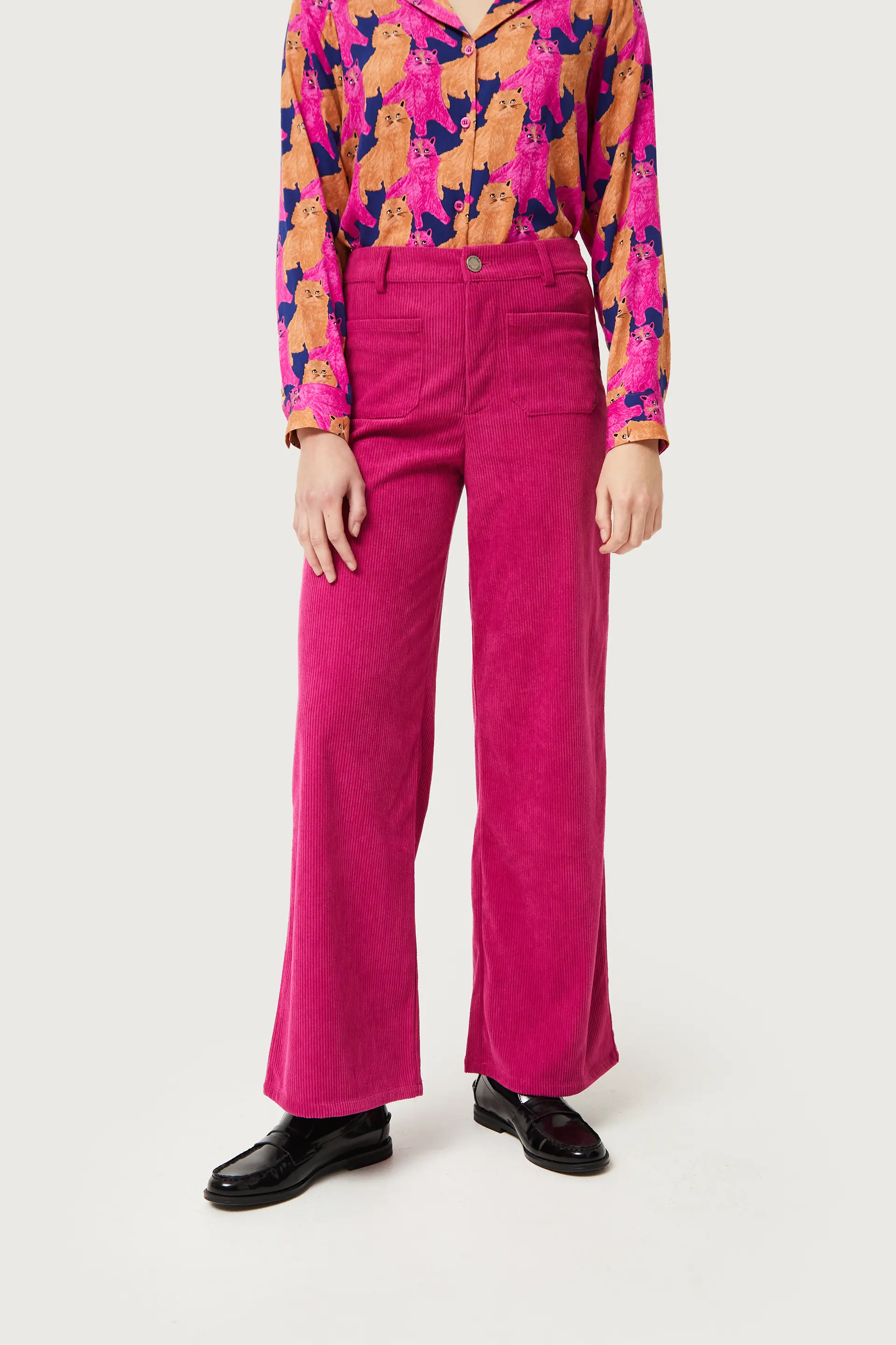 Pantalón de pana fucsia - Image 5
