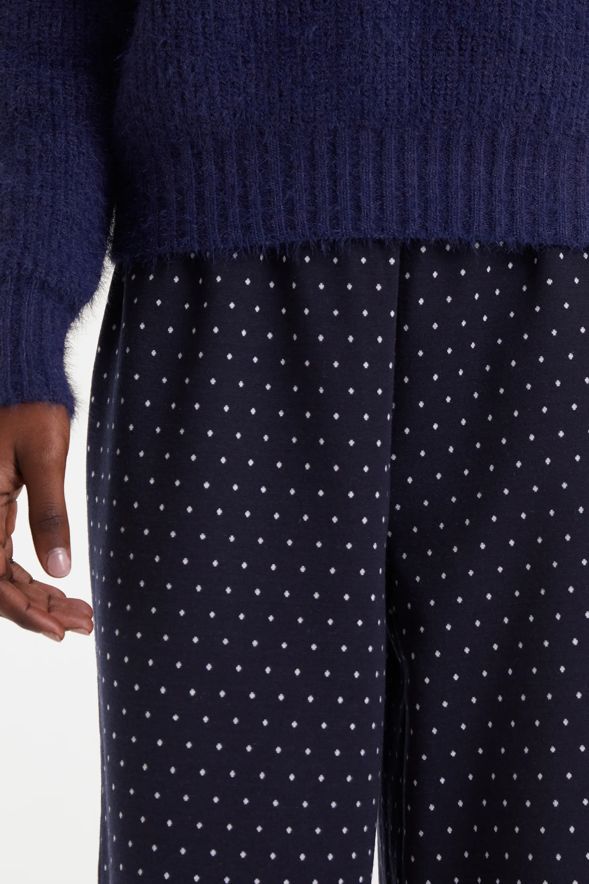 Pantalón jacquard con estampado Super Mini Dots - Image 4