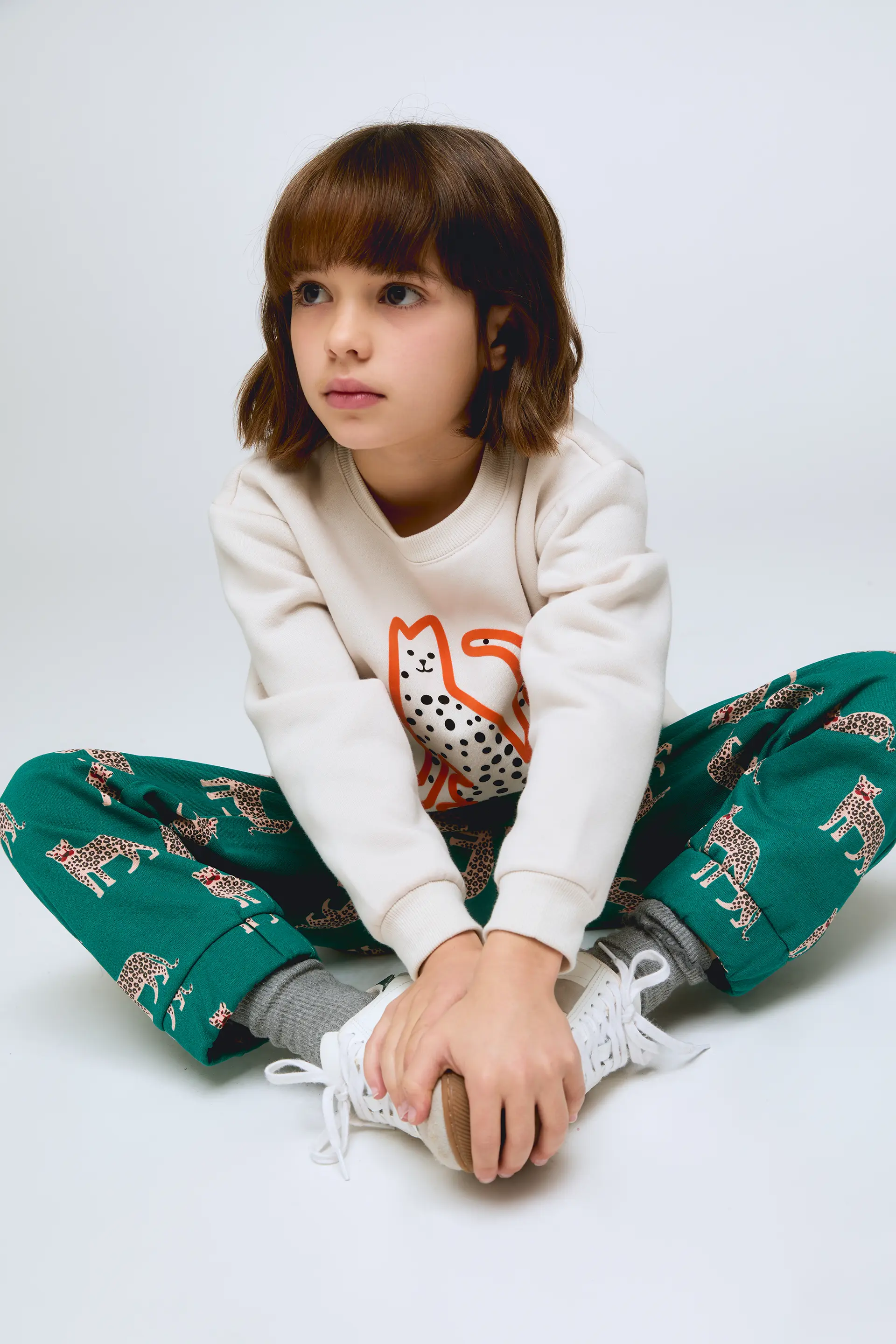 Pantalón largo de niña con estampado de jaguar Onca - Image 4