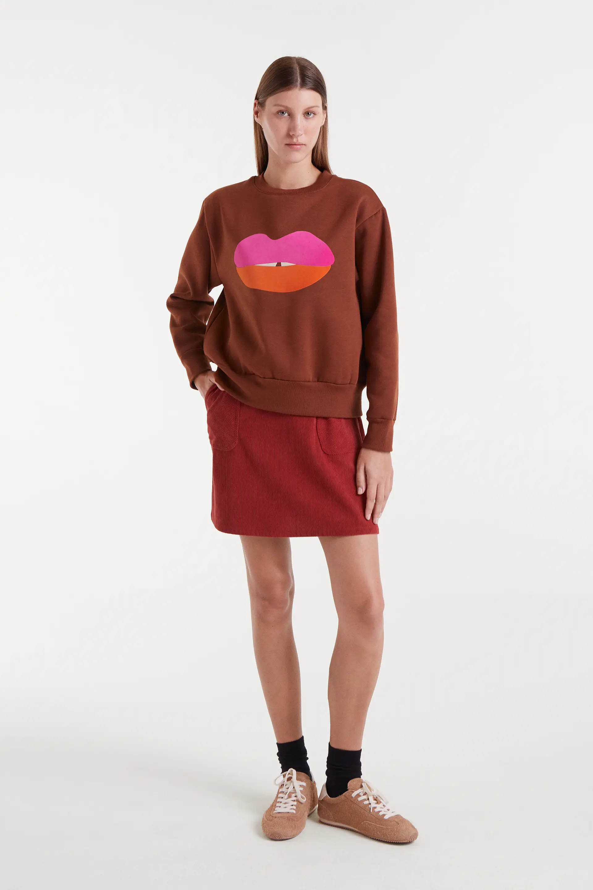 Sudadera con print de labios - Image 5