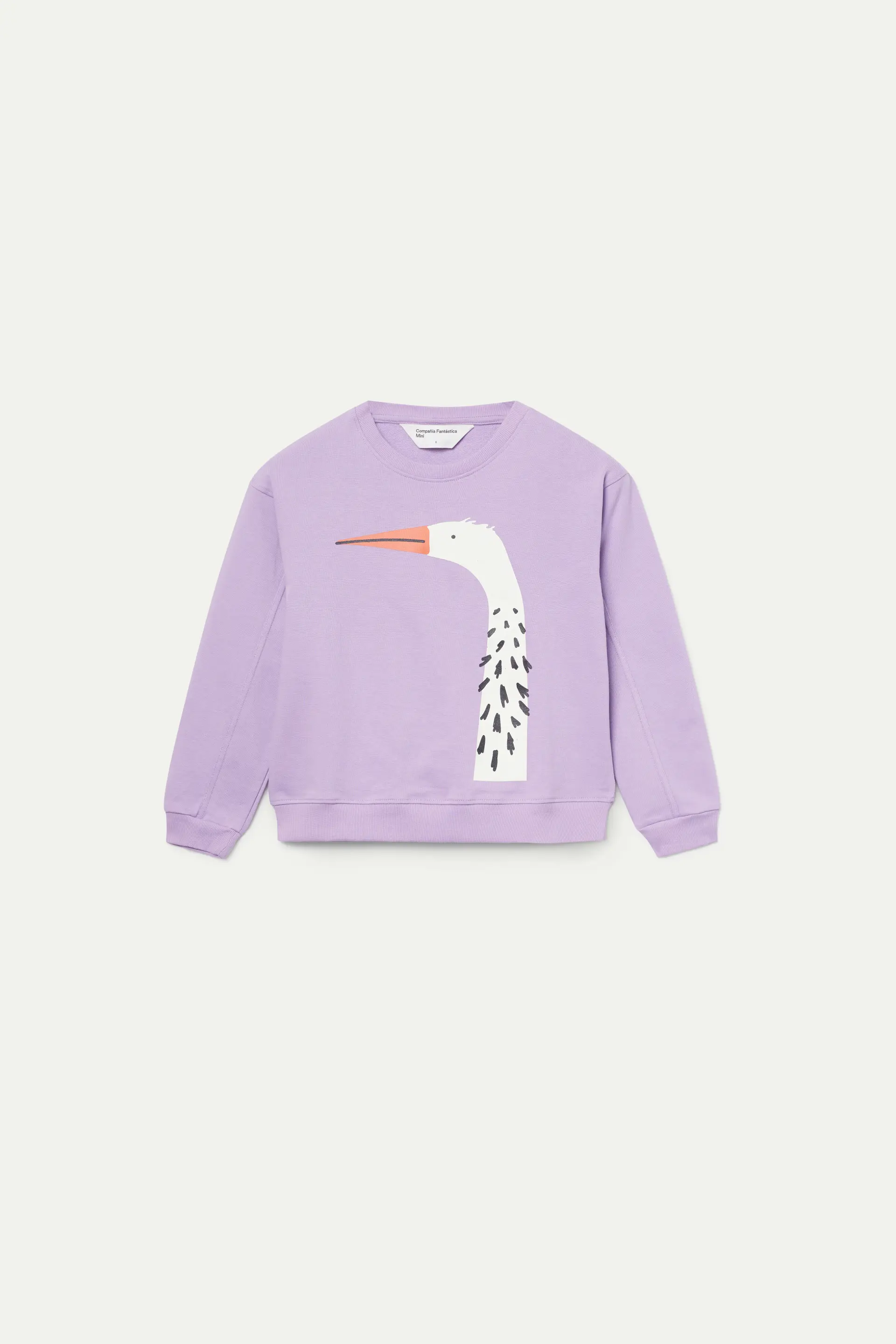 Sudadera de niña con print de garza - Image 2