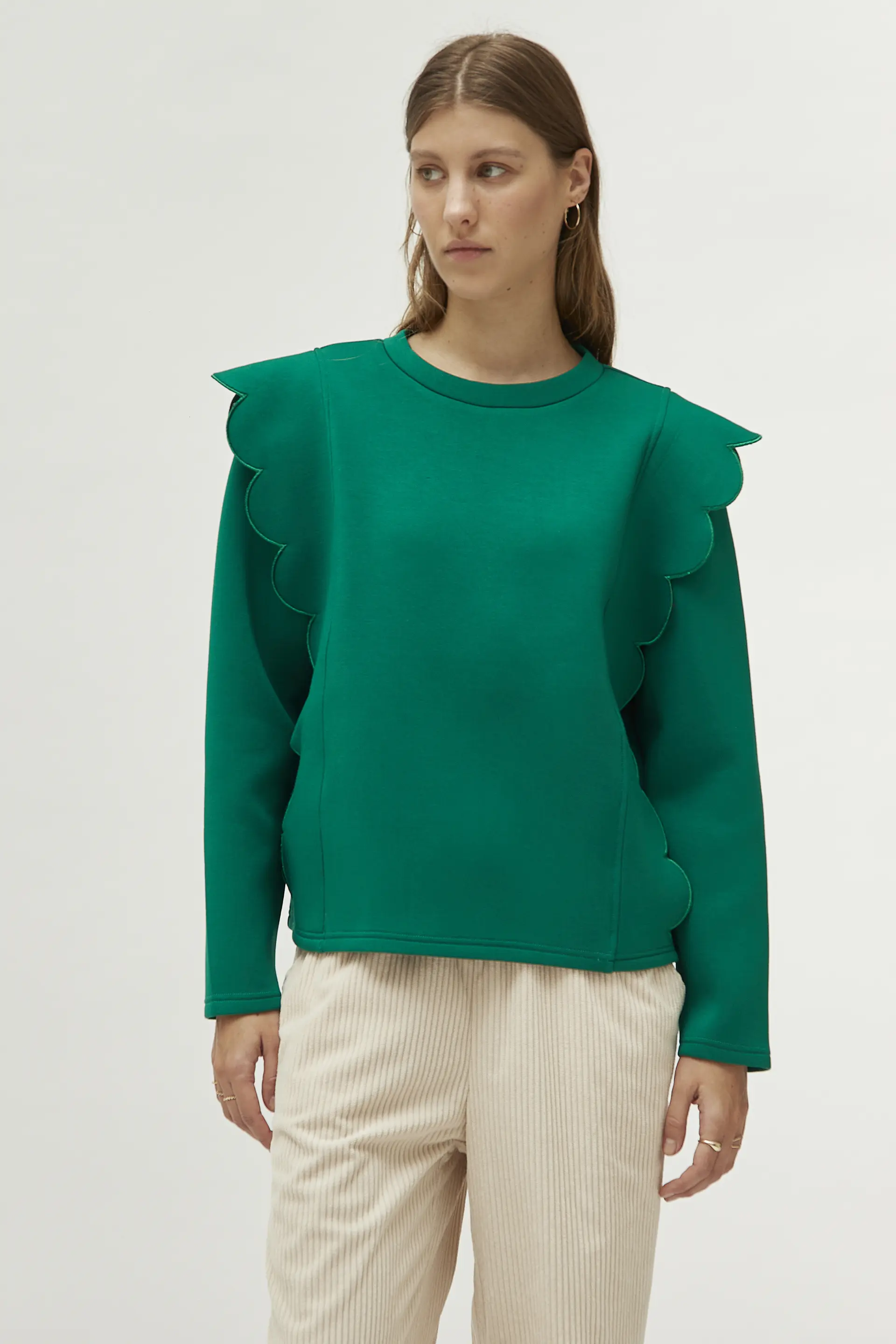 Sudadera detalle ondas verde - Image 3