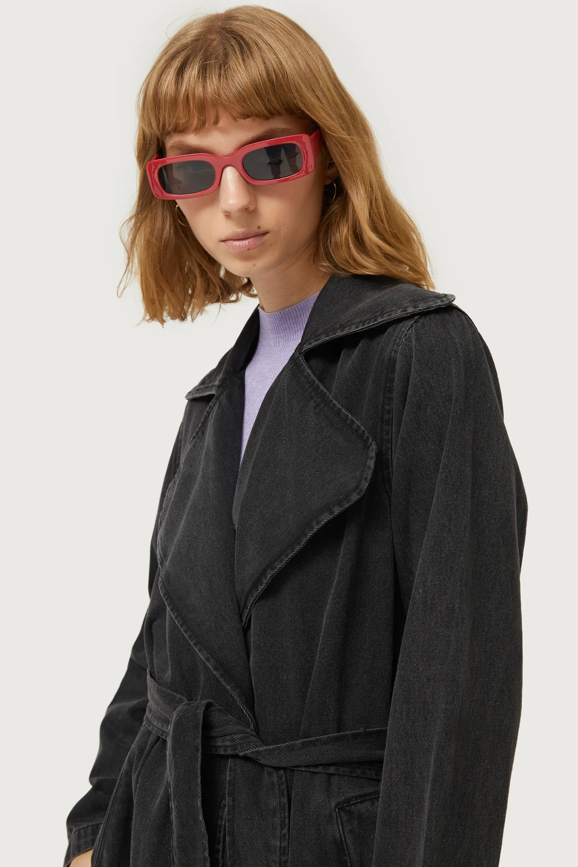 Top con cuello perkins lila - Image 4