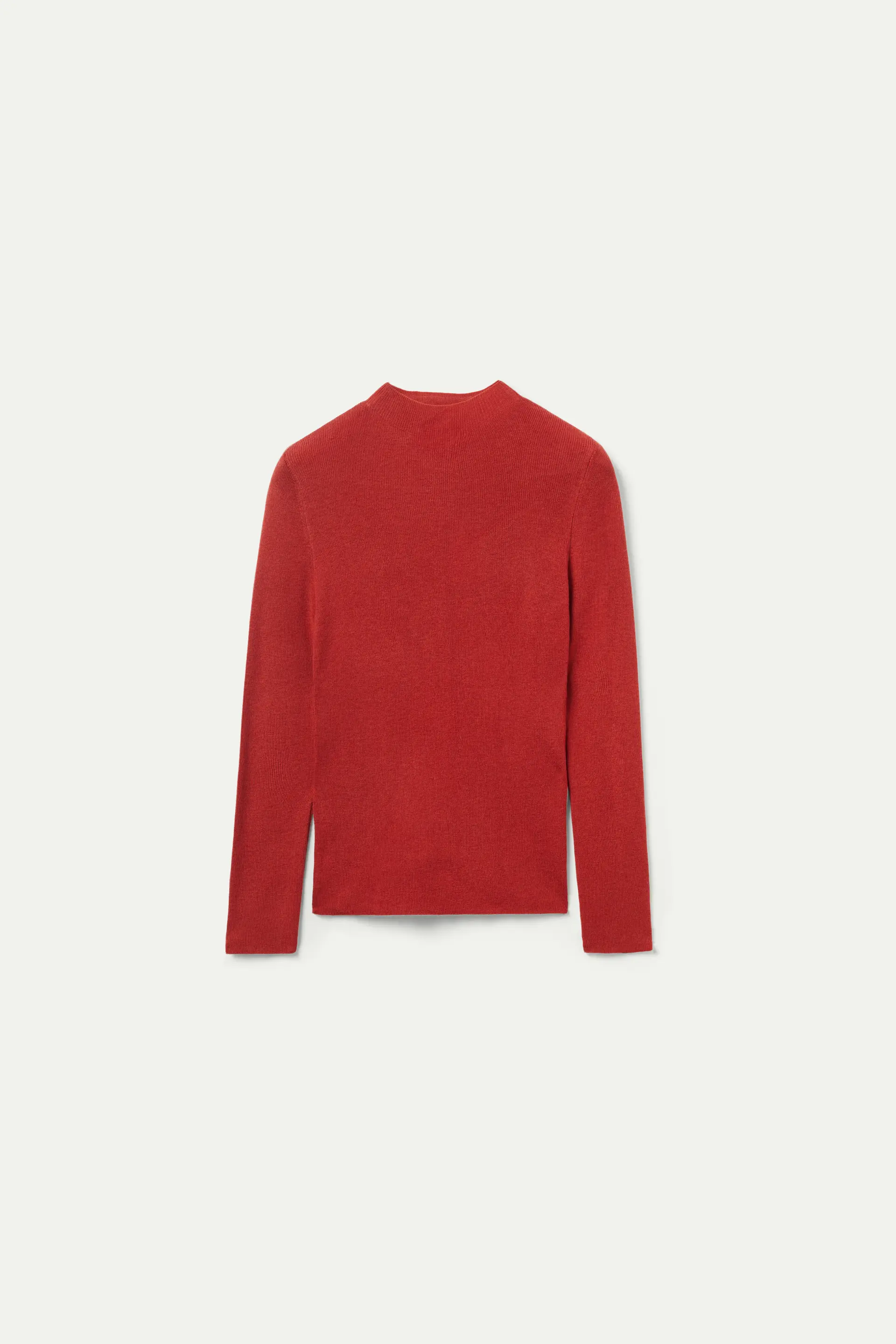 Top con cuello perkins rojo - Image 2