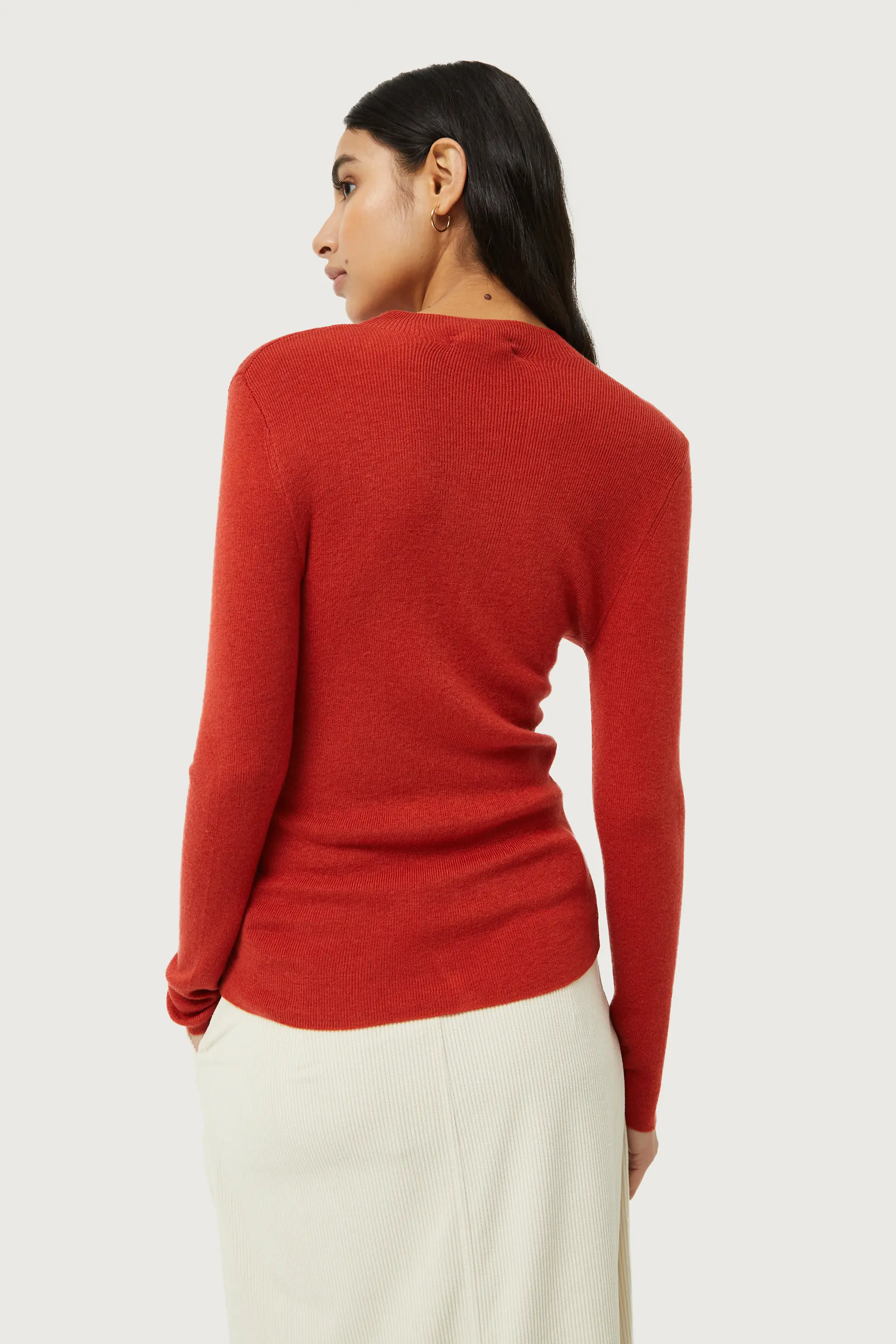 Top con cuello perkins rojo - Image 5