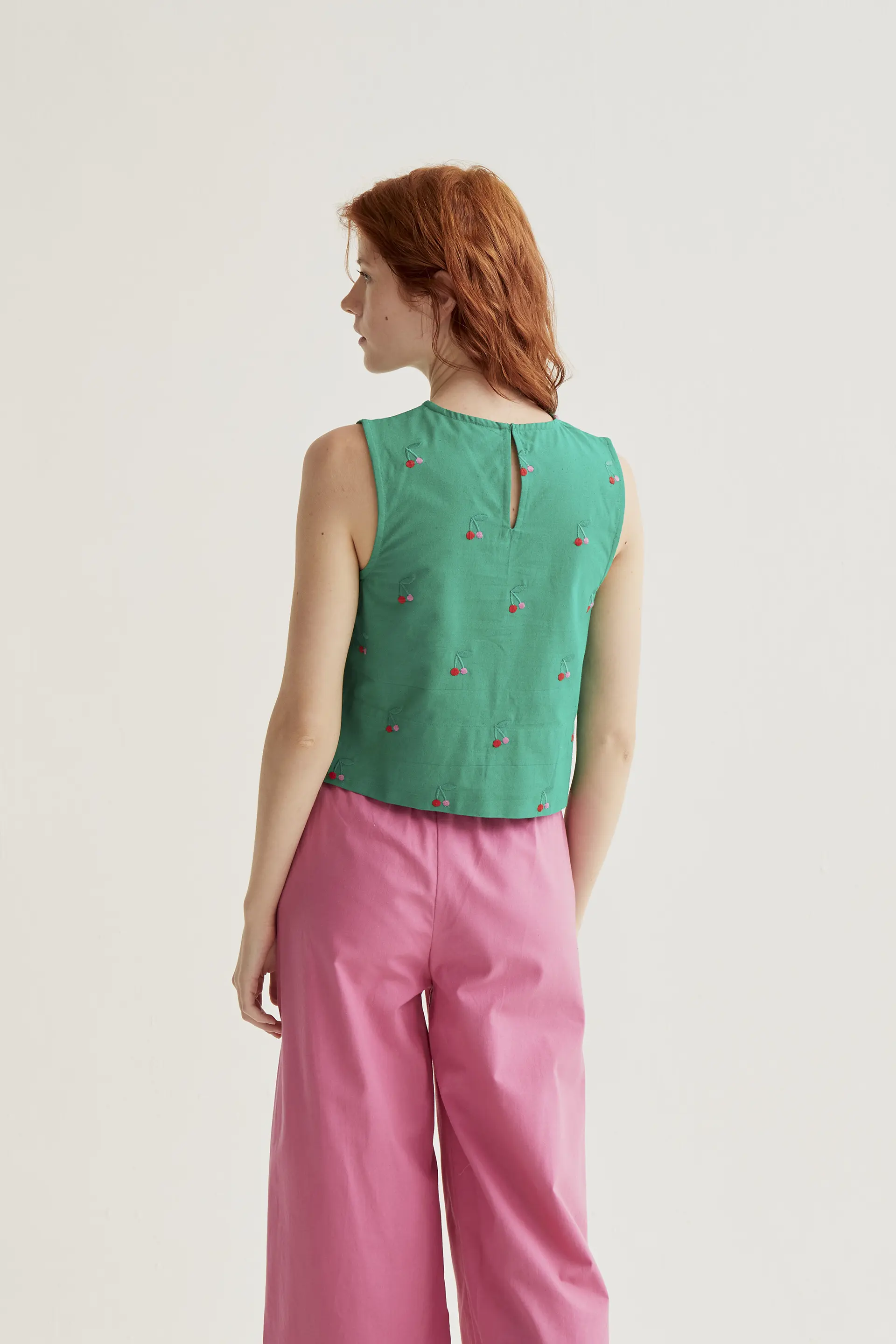 Top con estampado Green Cherries - Image 3