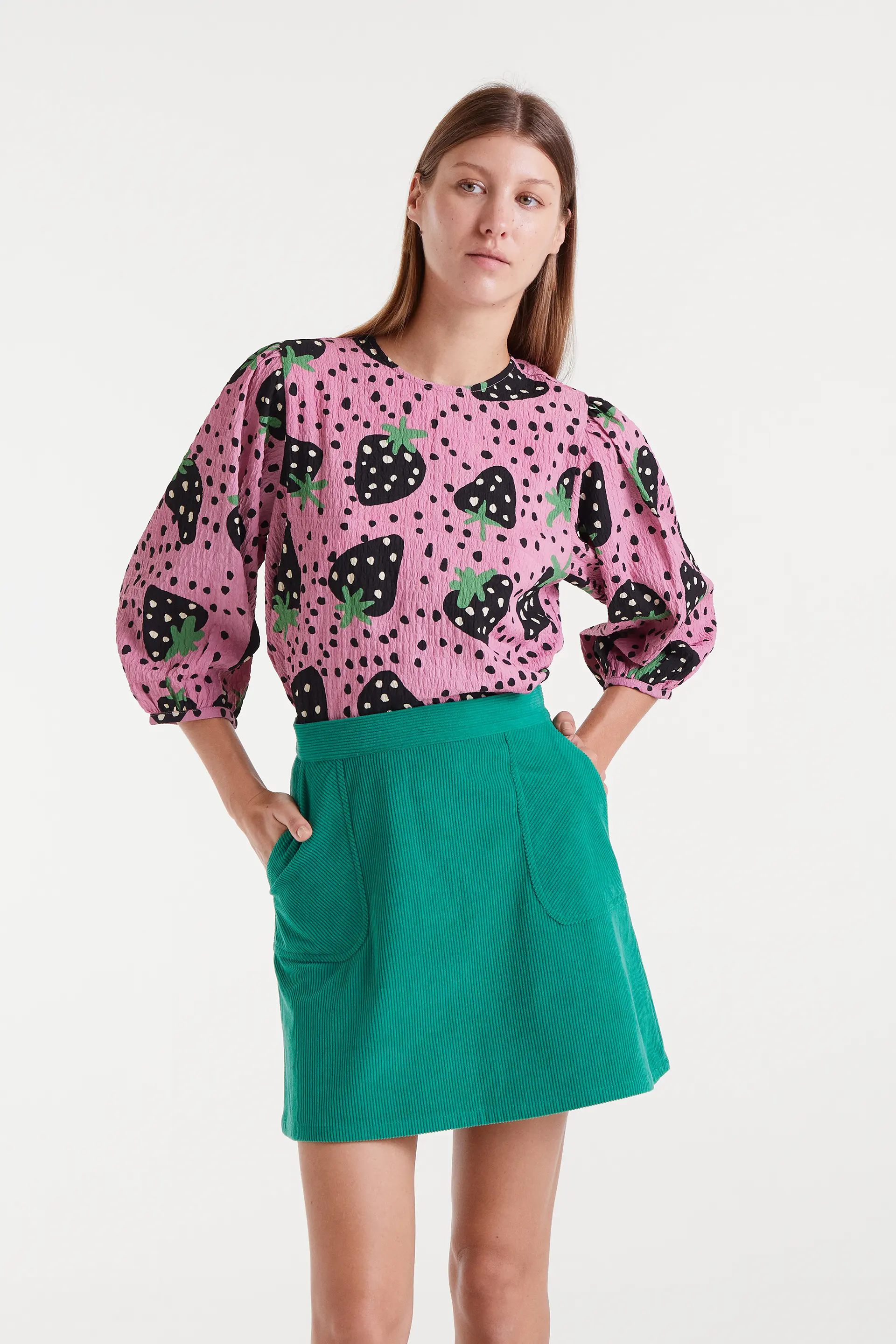 Top con estampado Morango Big