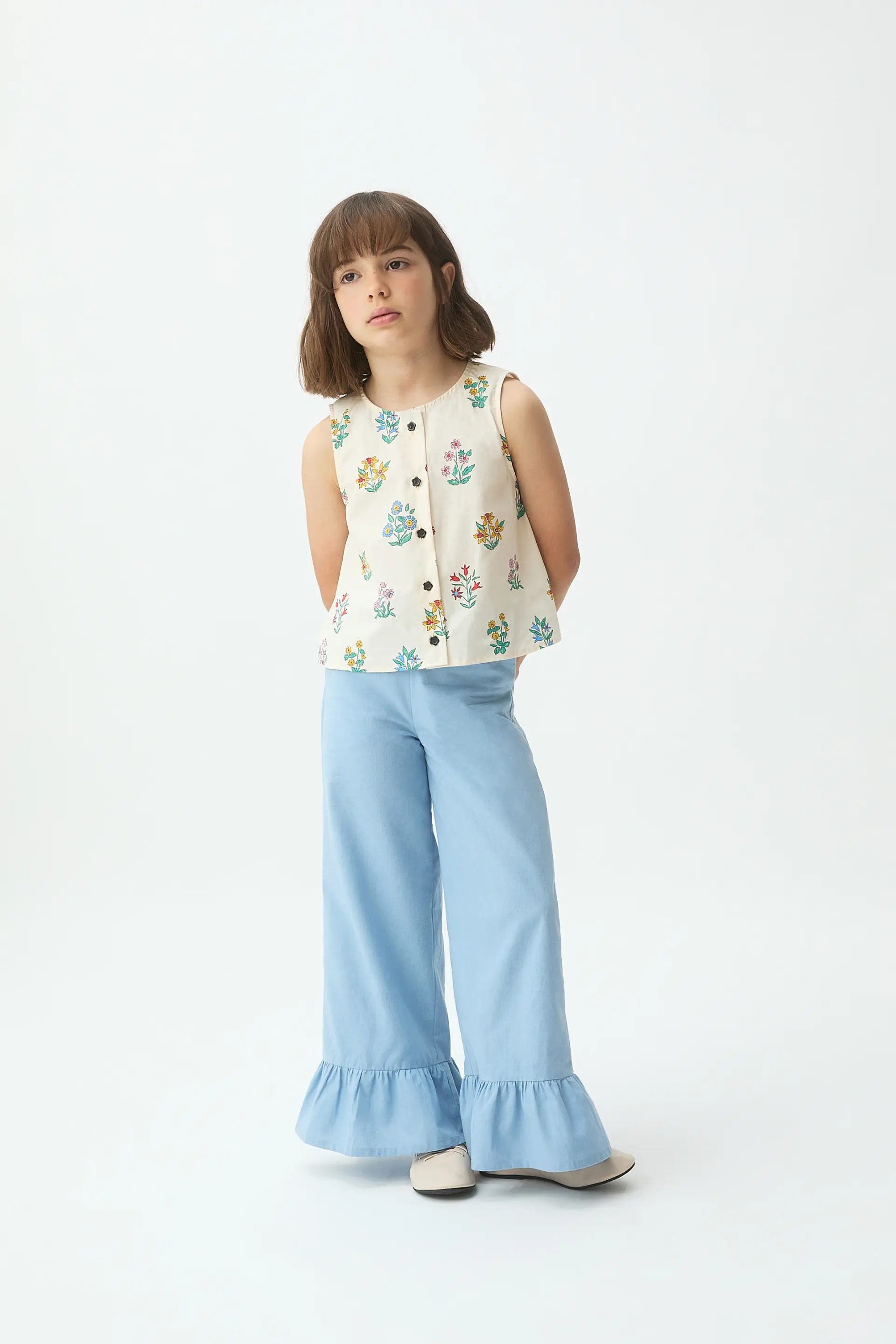 Top de niña 100% algodón con estampado Gardener