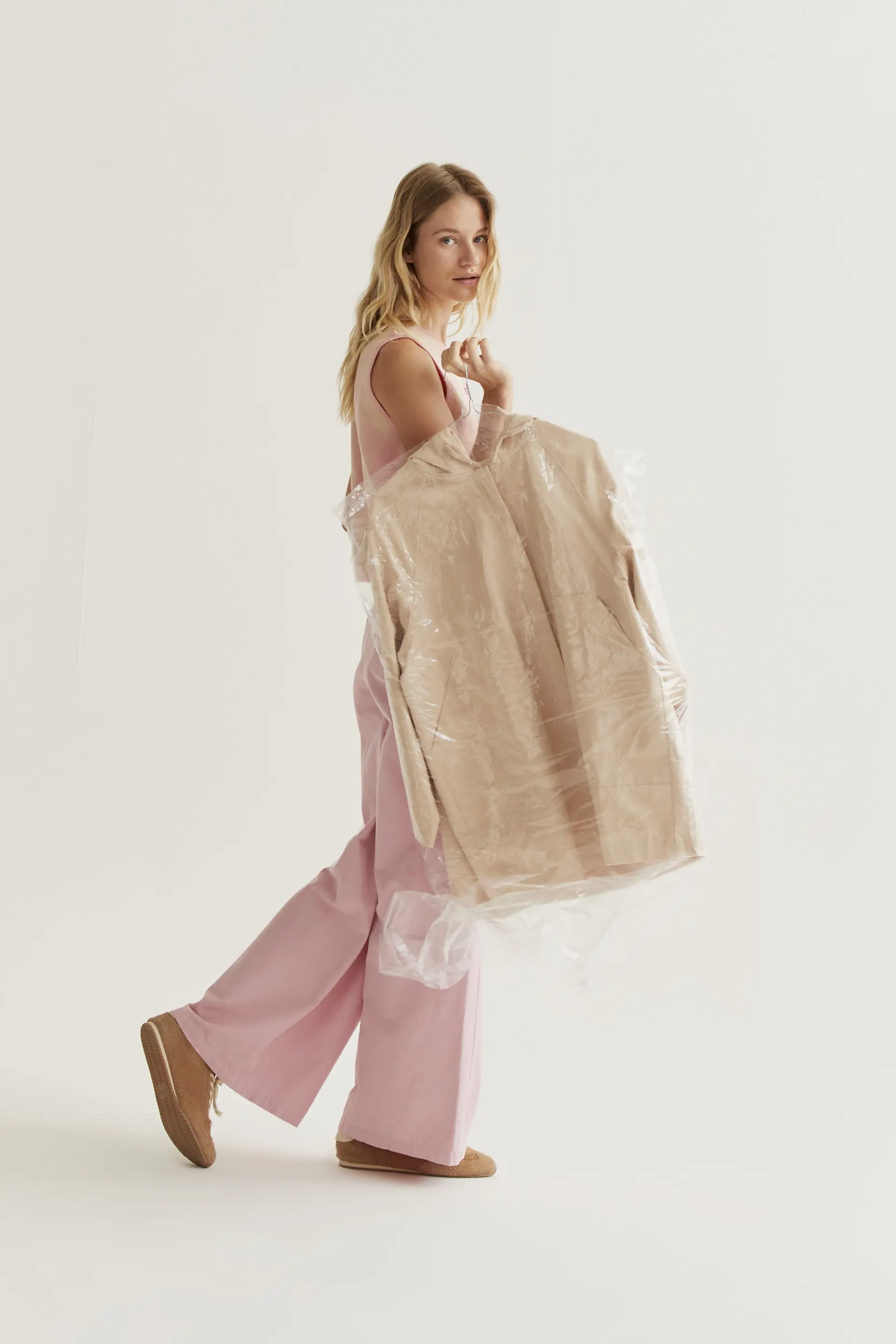 Top de punto con estampado de cuadros rosa - Image 6