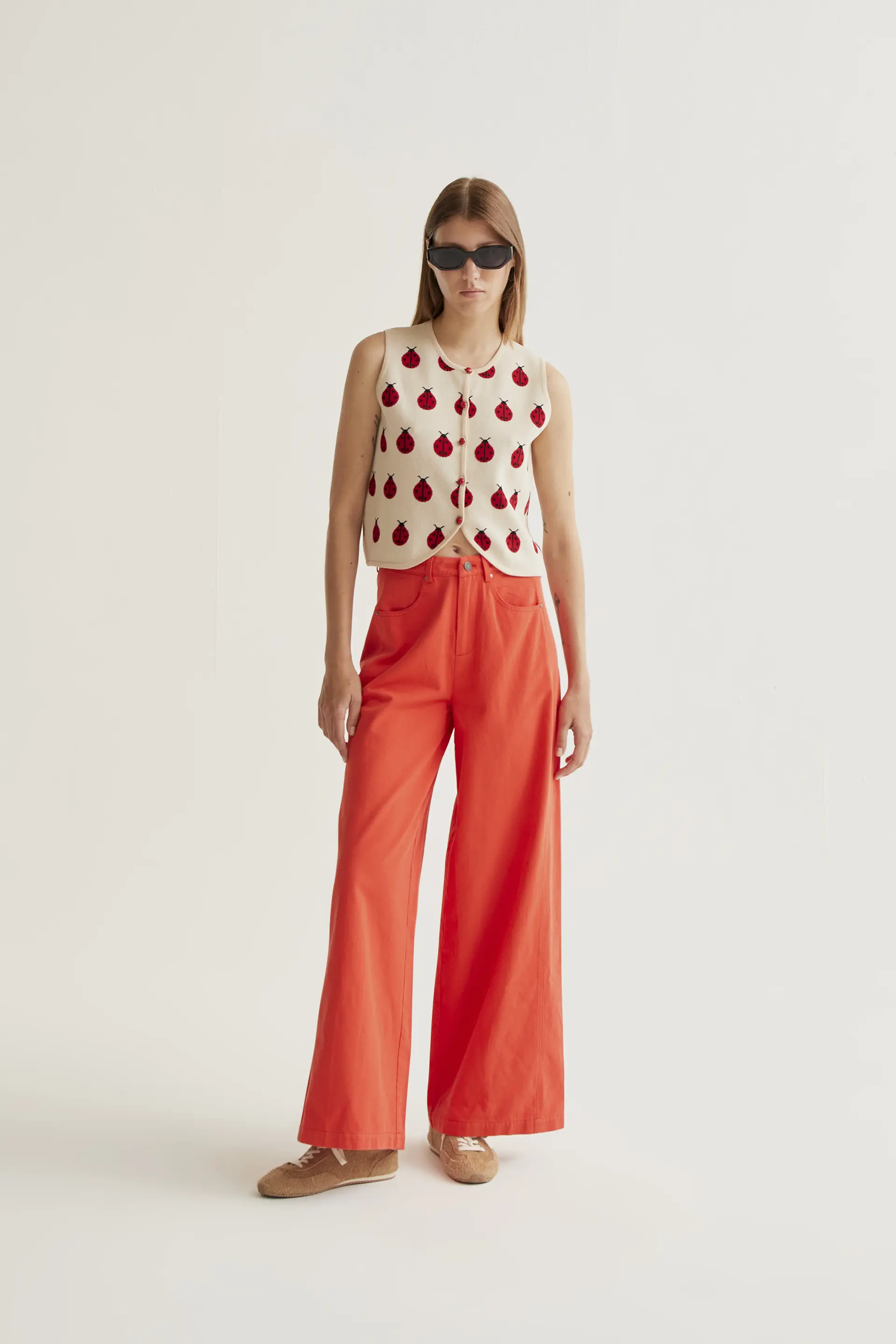 Top de punto con estampado Red Coccinella - Image 5