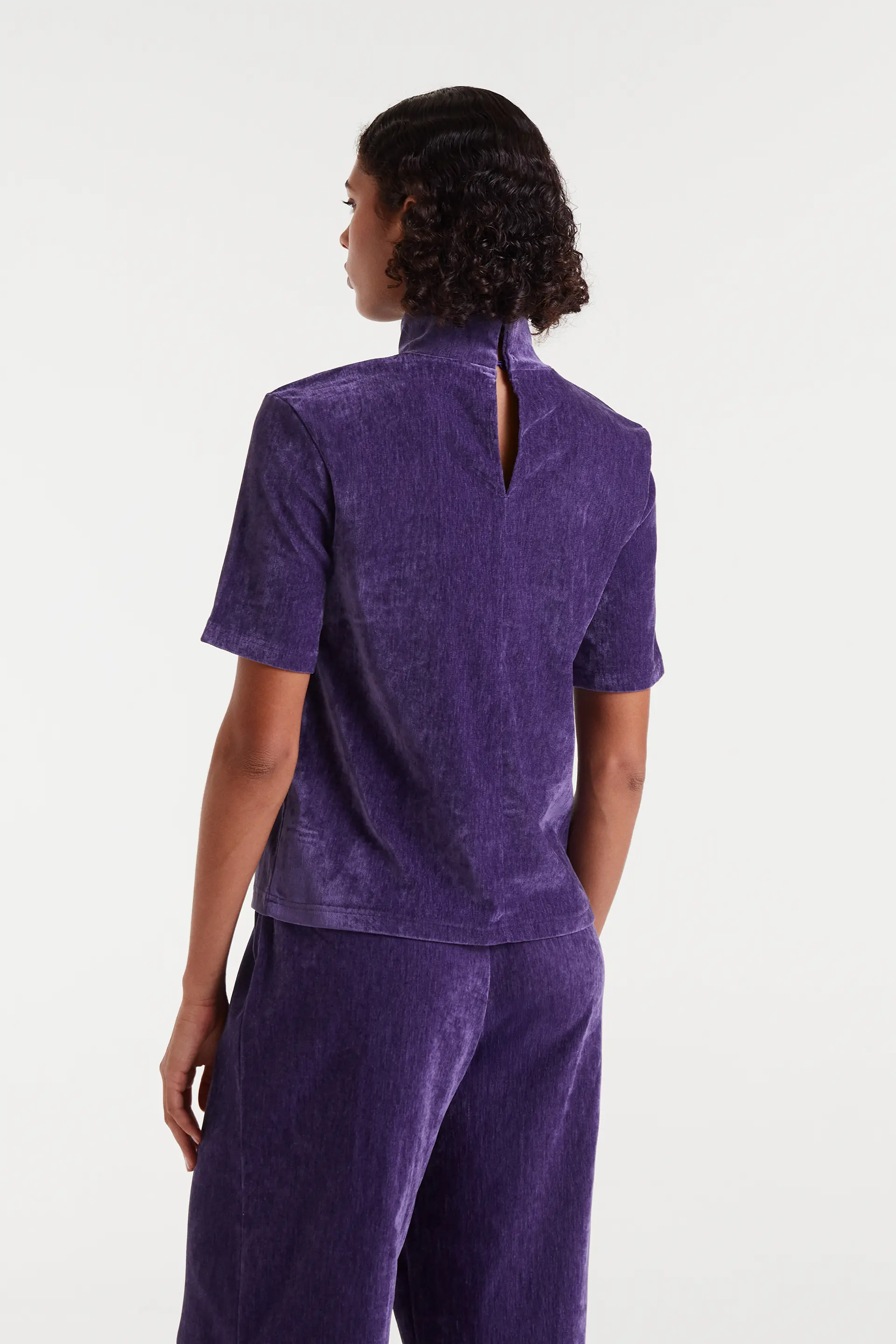 Top terciopelo morado - Image 3