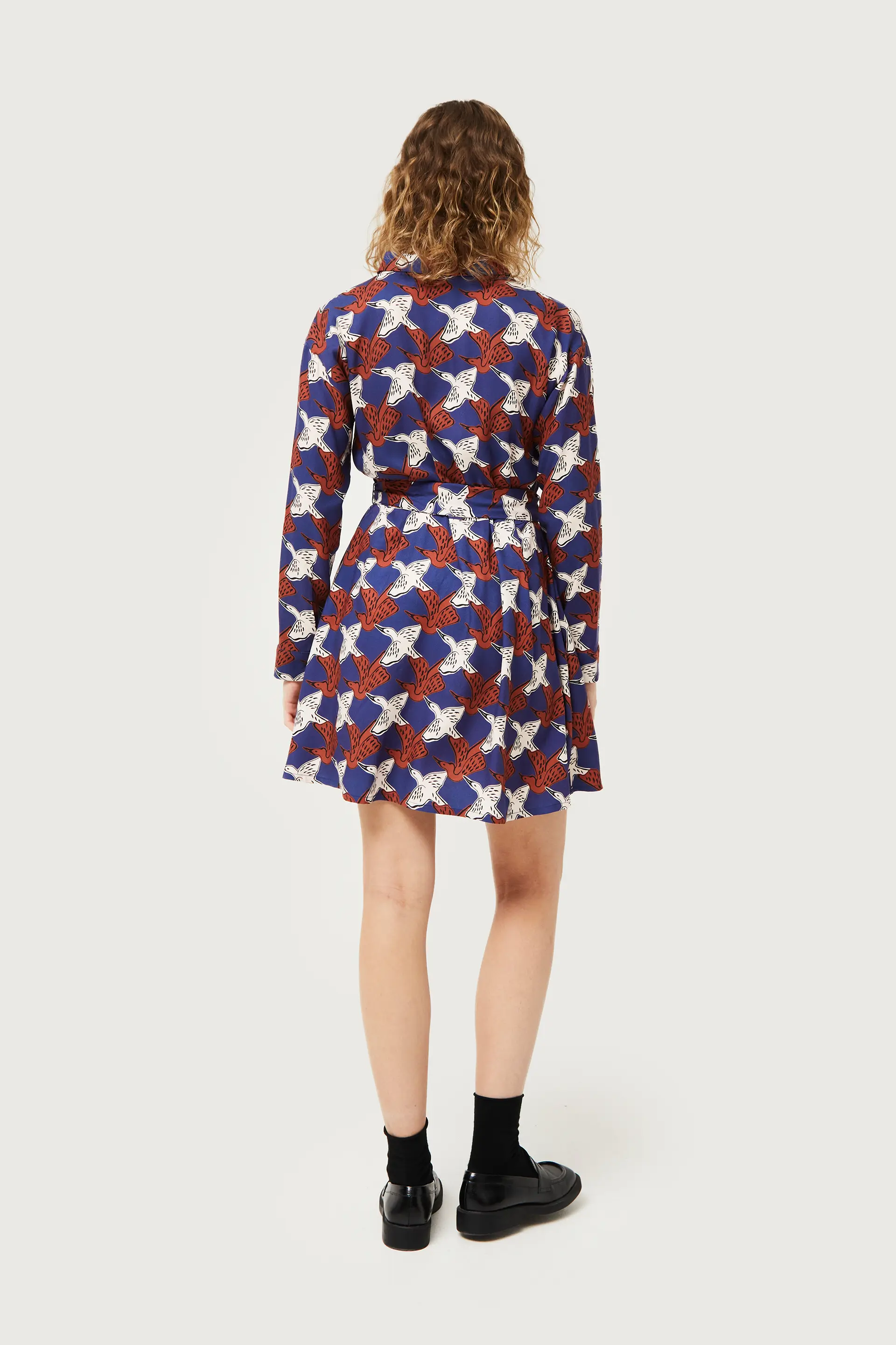 Vestido corto camisero estampado de animales Garza - Image 6