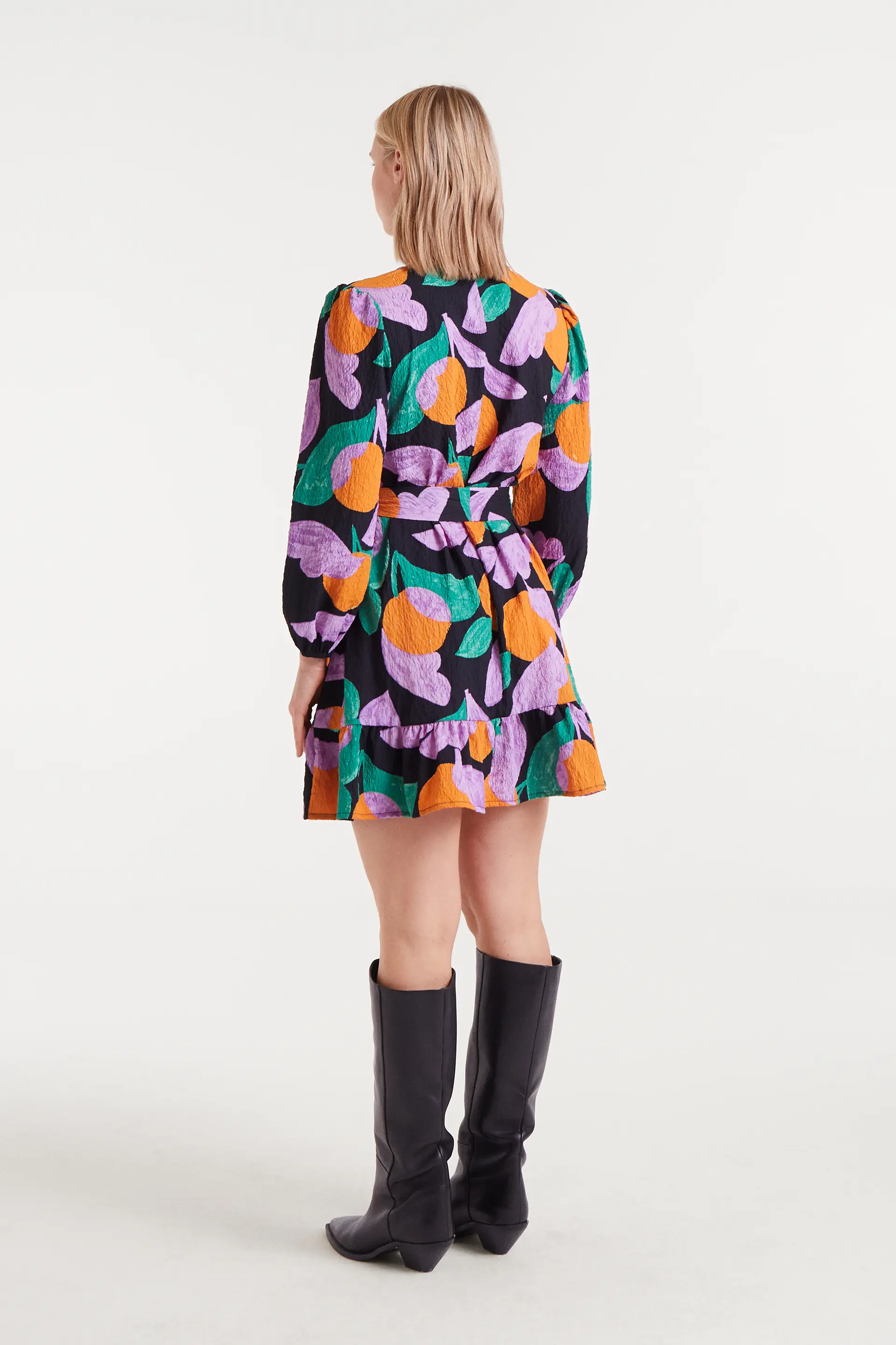 Vestido corto con estampado Apricot - Image 3