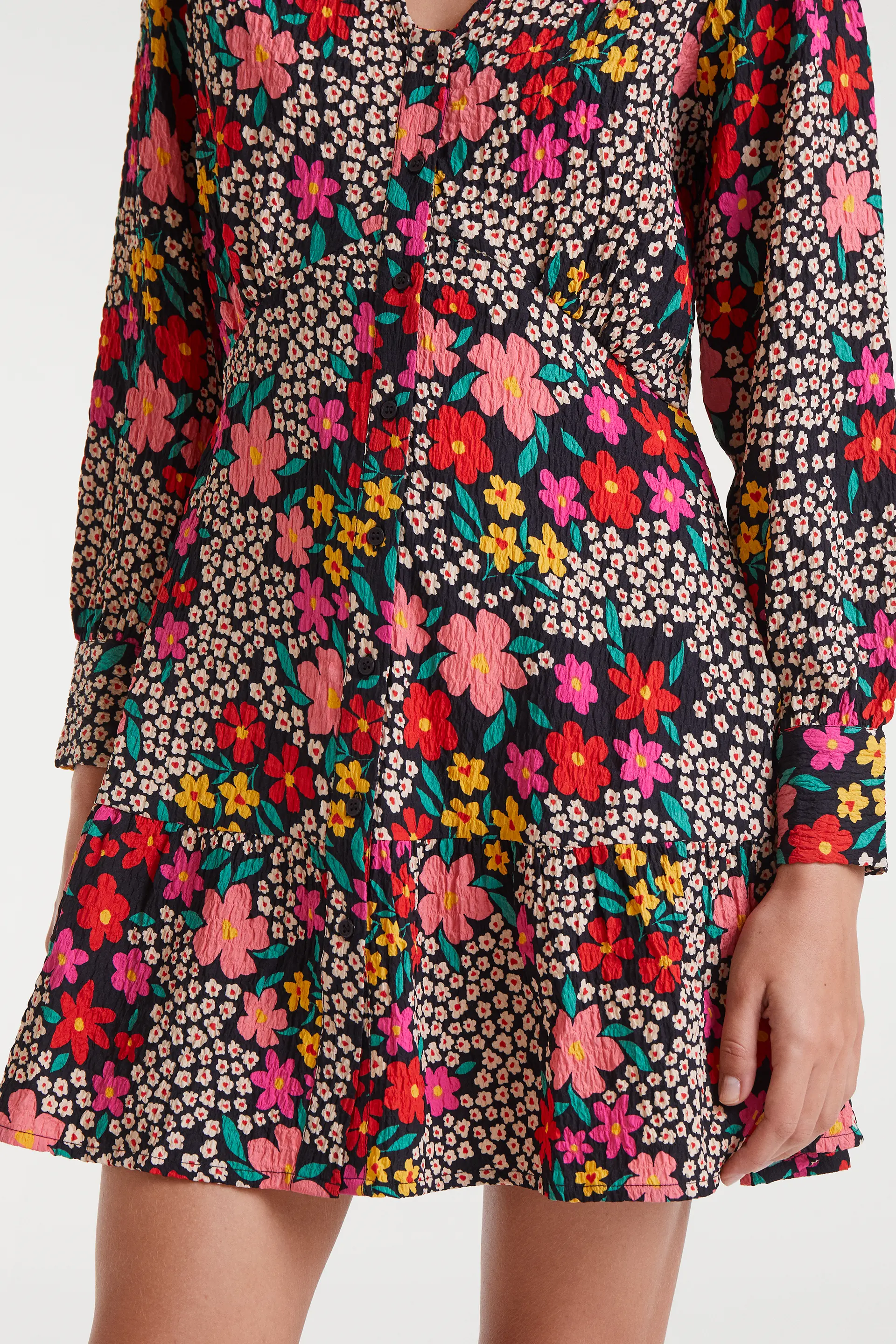 Vestido corto con estampado Giardino - Image 4