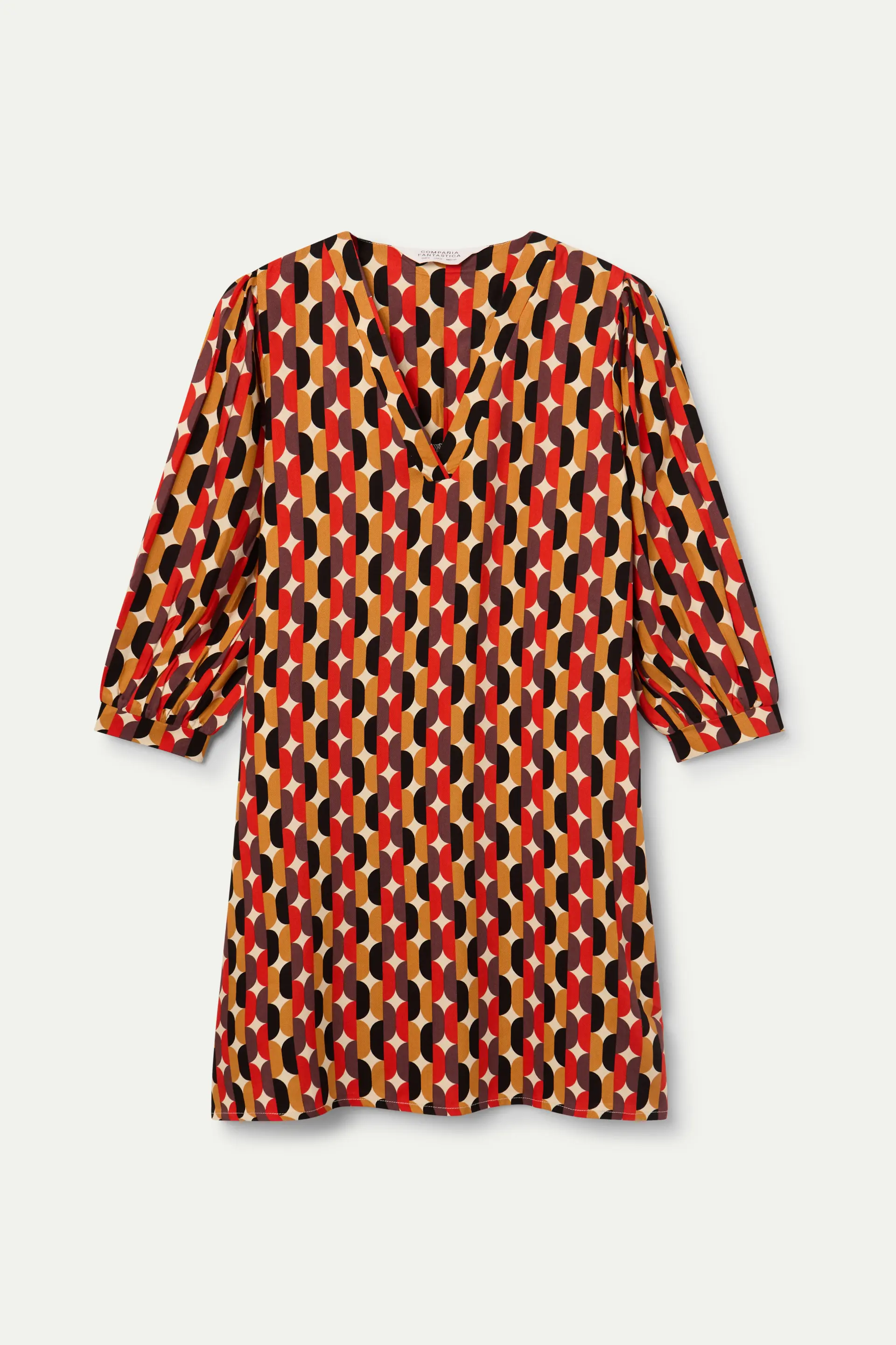 Vestido corto con estampado Link - Image 2