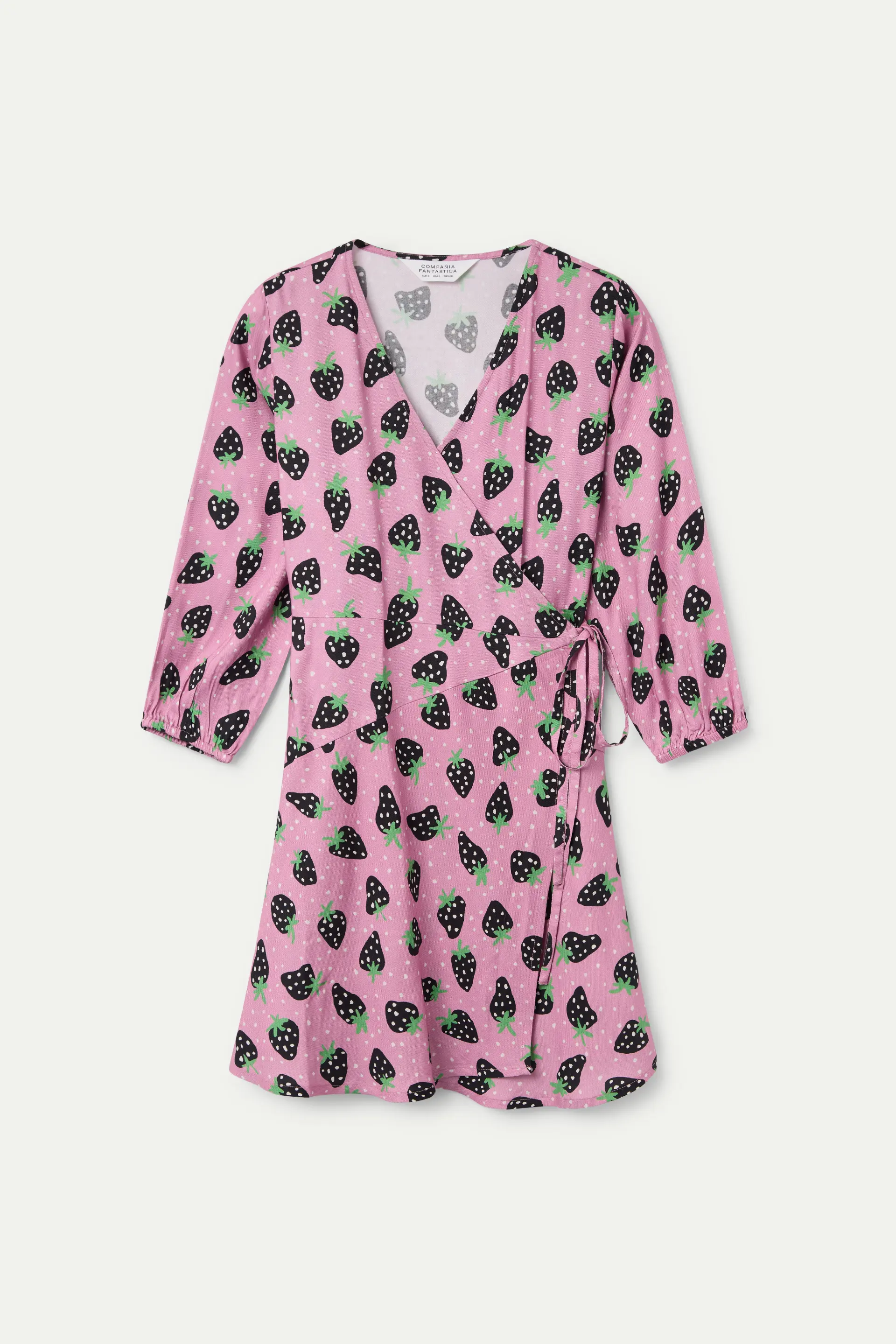 Vestido corto con estampado Morango Small