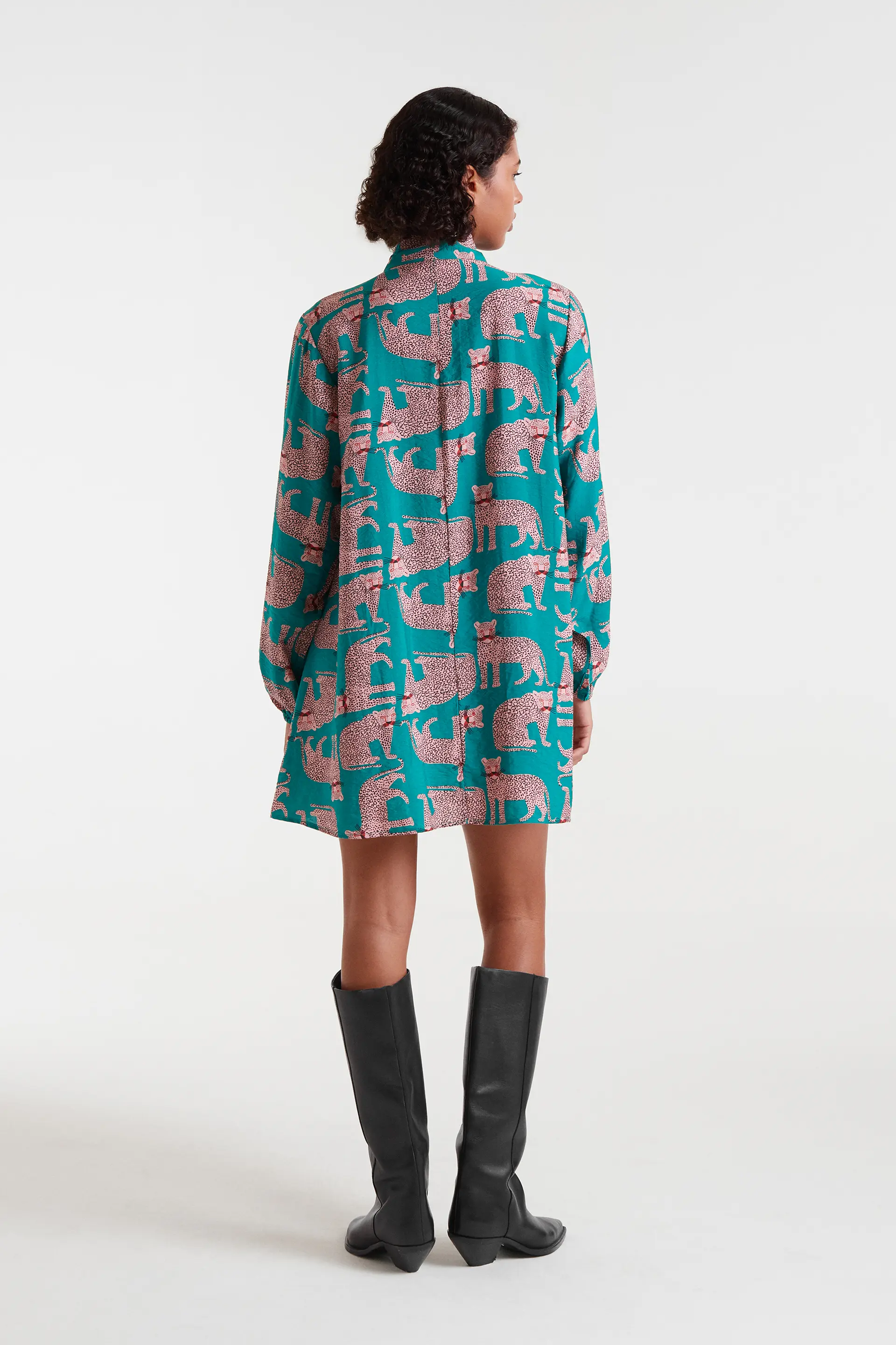 Vestido corto con estampado Onca - Image 3