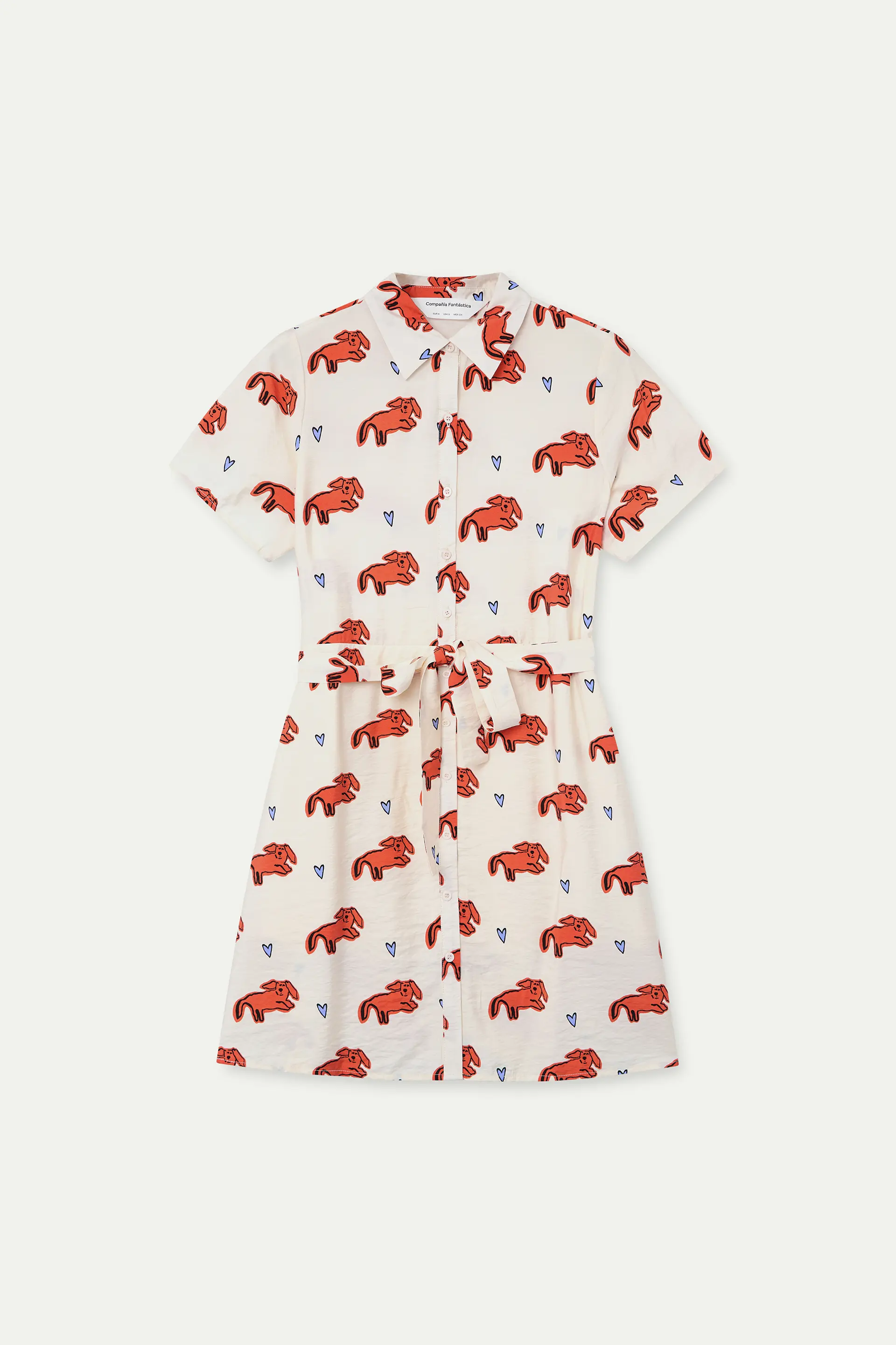 Vestido corto con estampado Tochi - Image 2