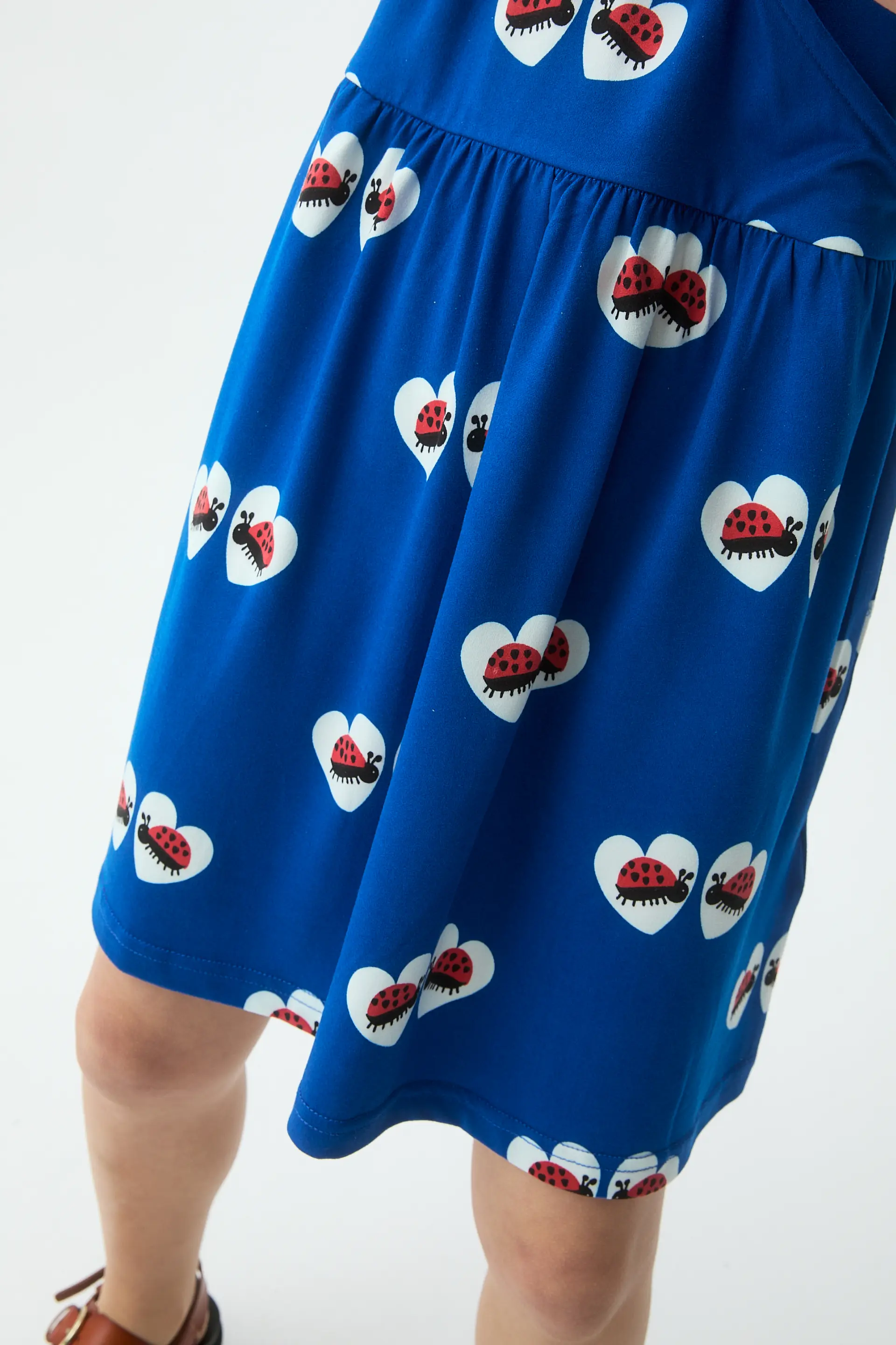 Vestido corto de niña con estampado Coccinella - Image 3