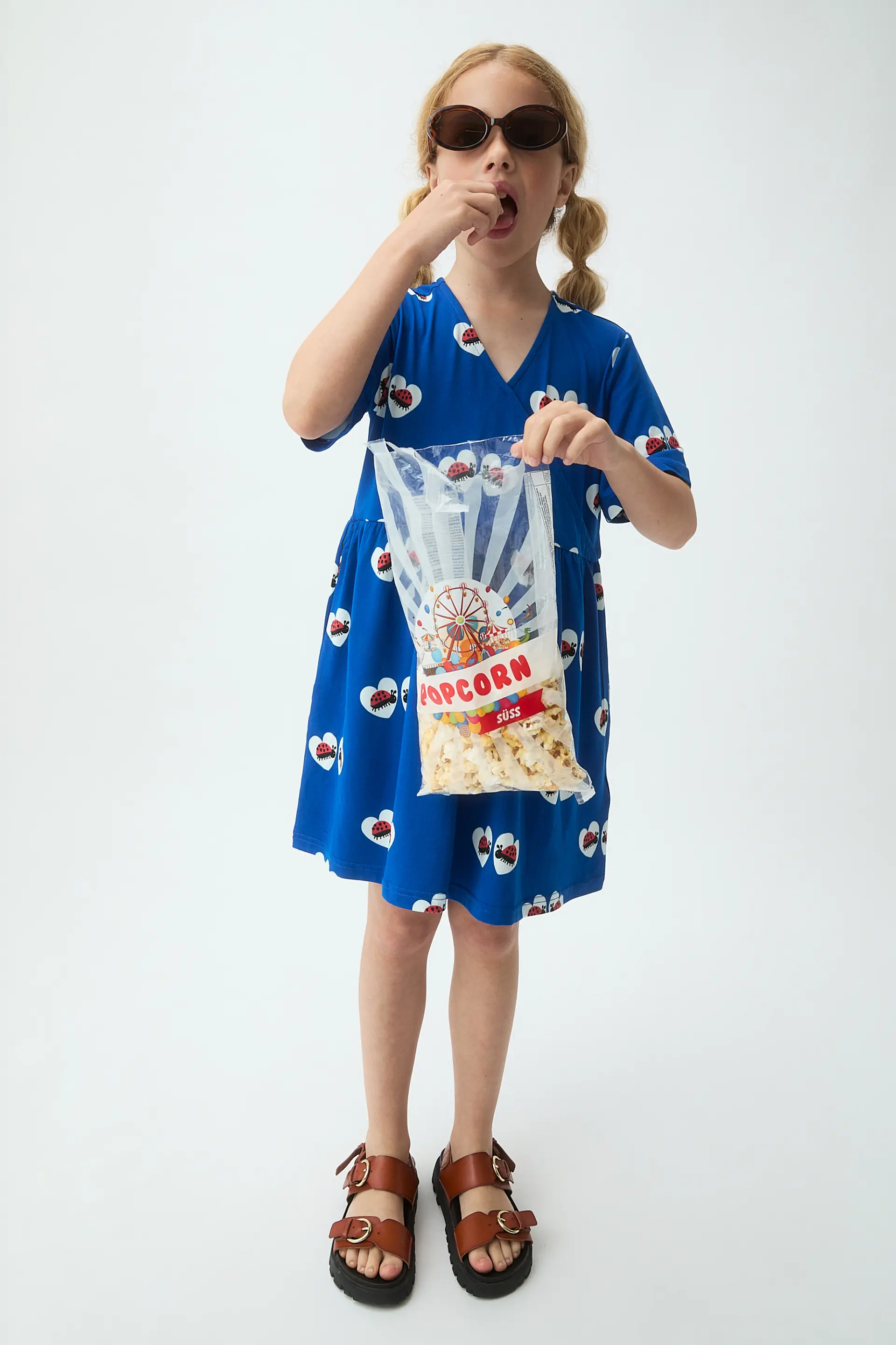 Vestido corto de niña con estampado Coccinella - Image 4