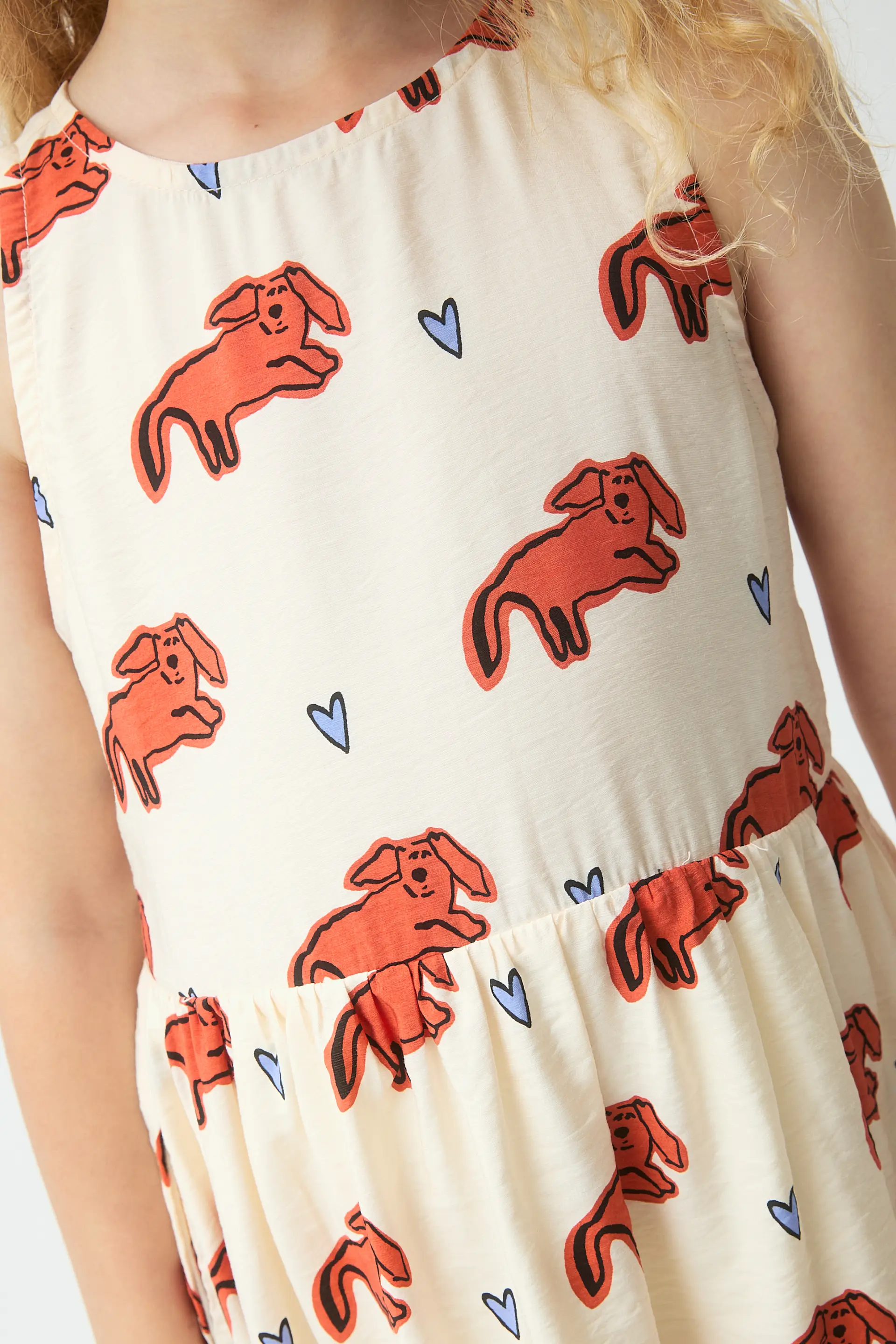 Vestido corto de niña con estampado Tochi - Image 3