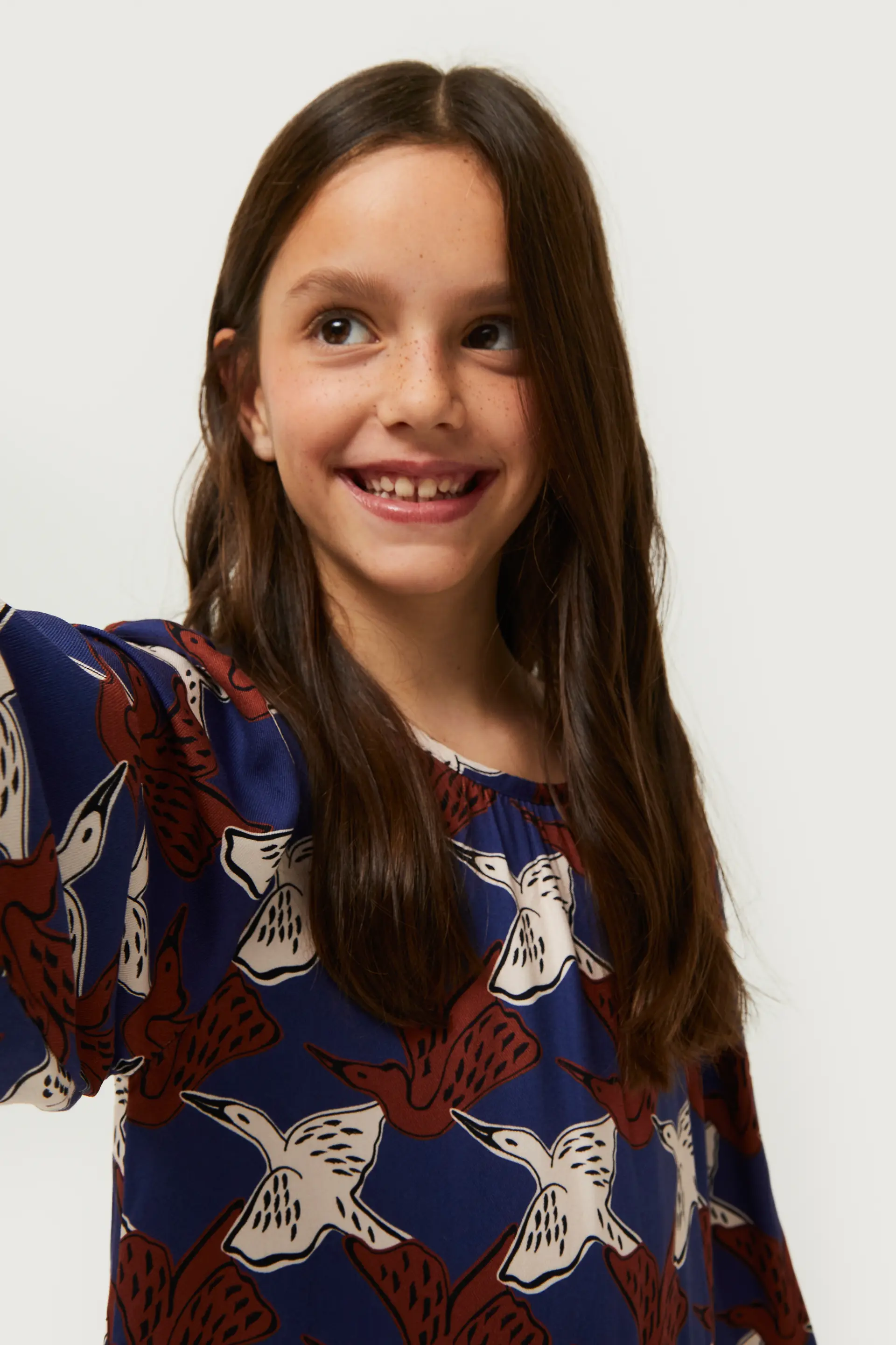 Vestido corto de niña estampado de animales Garza - Image 3
