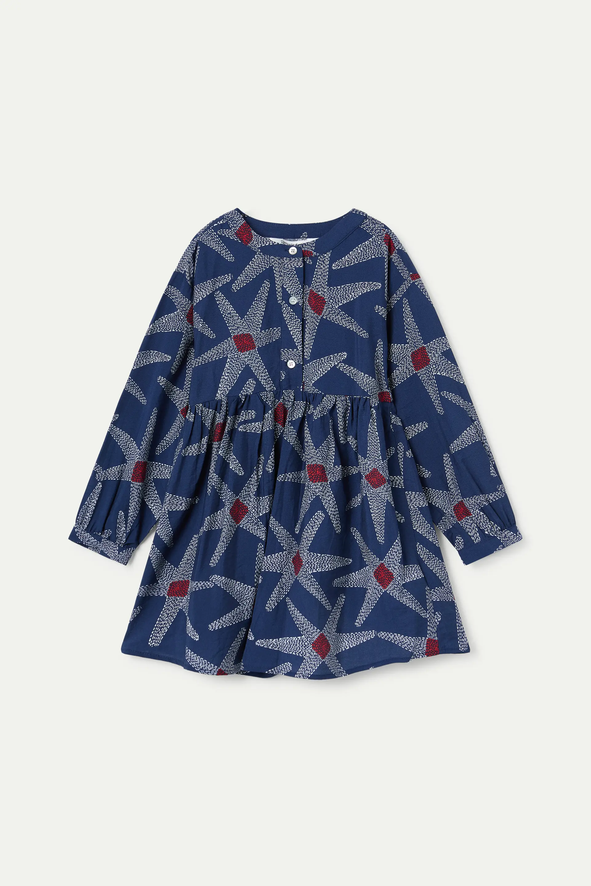 Vestido corto de niña estampado Starship - Image 2