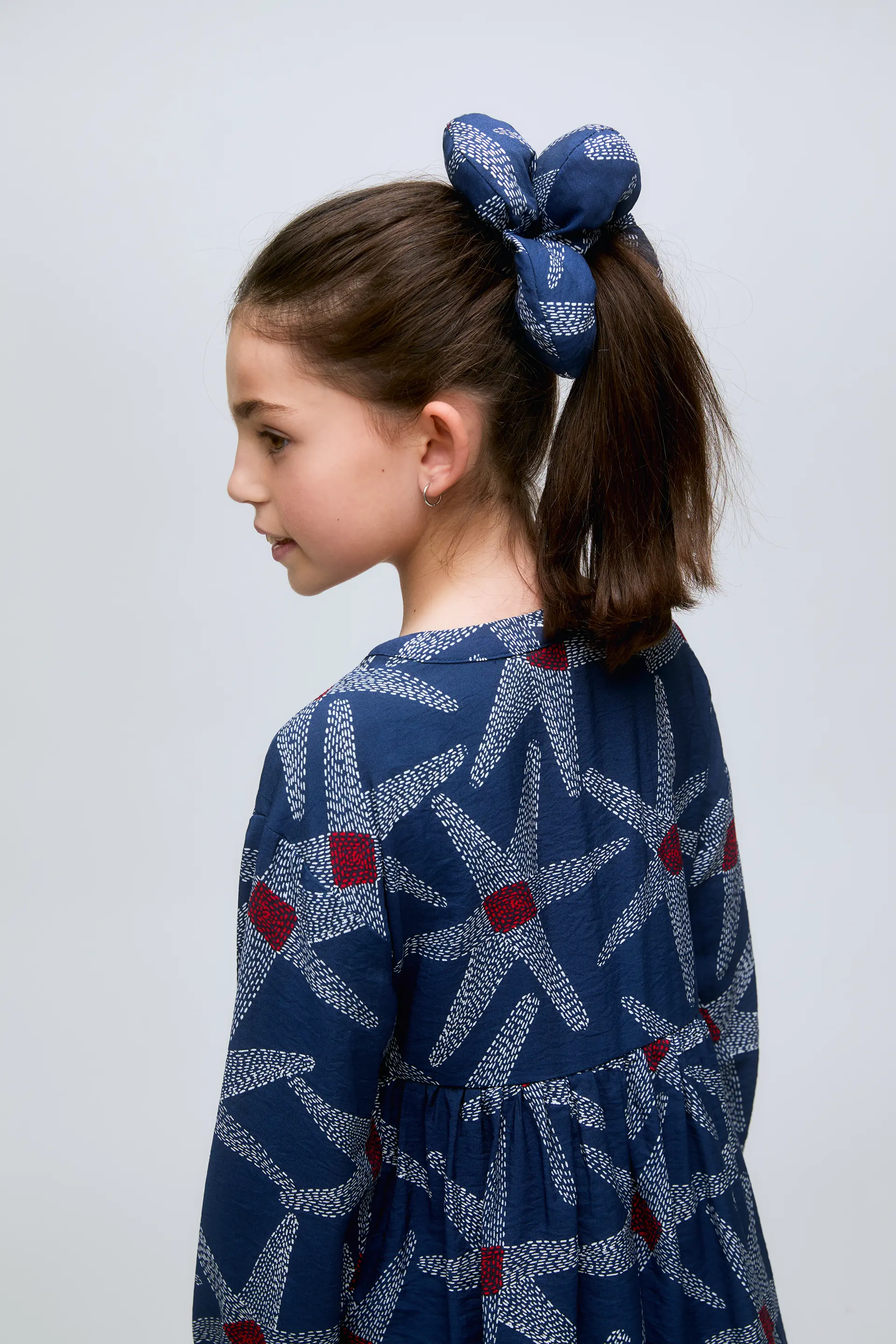 Vestido corto de niña estampado Starship - Image 4